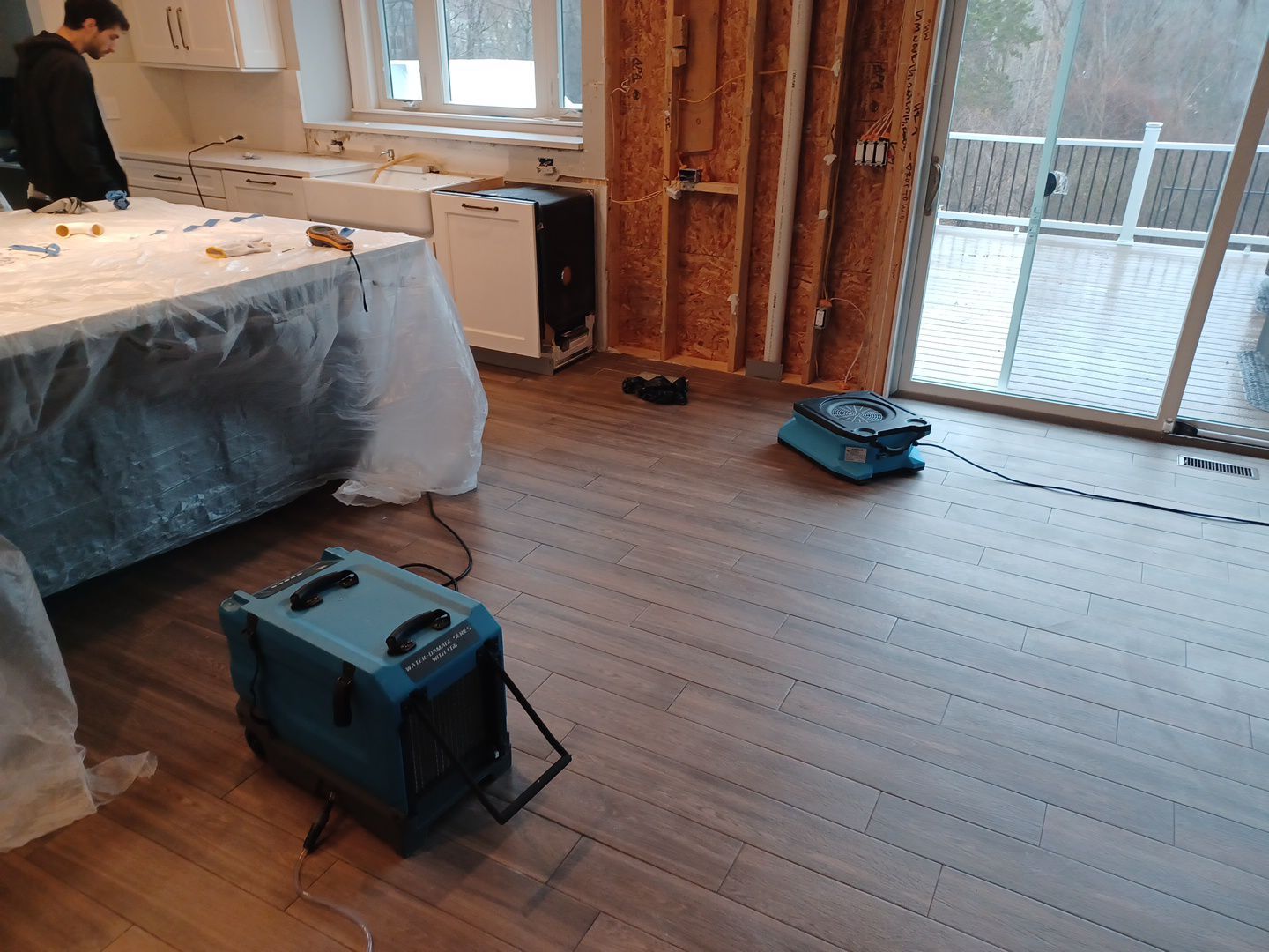 Project in West Bloomfield by EzDry Water Mitigation & Property Restoration