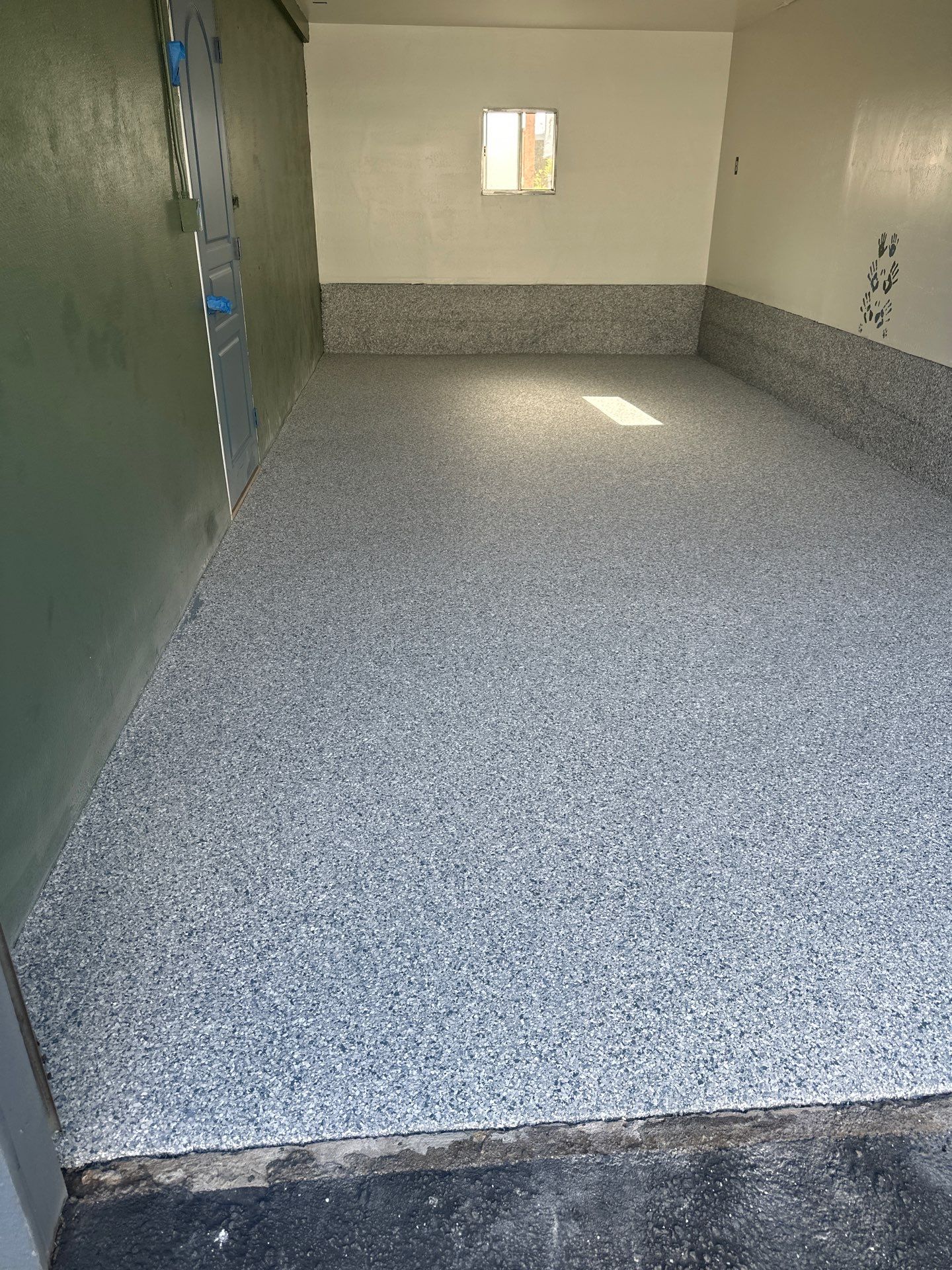 Morro Bay Garage Floor Coating with Simiron Decorative Chips by MGP Coatings