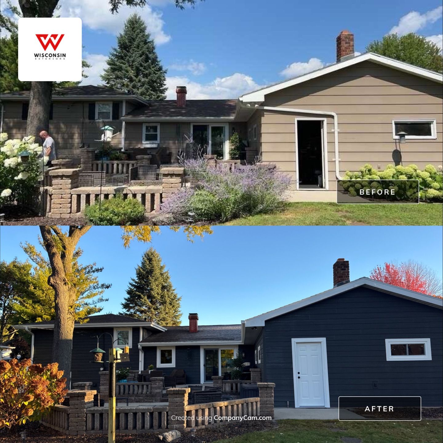 Full Exterior Siding and Gutter Replacement in Green Bay by Wisconsin Exteriors