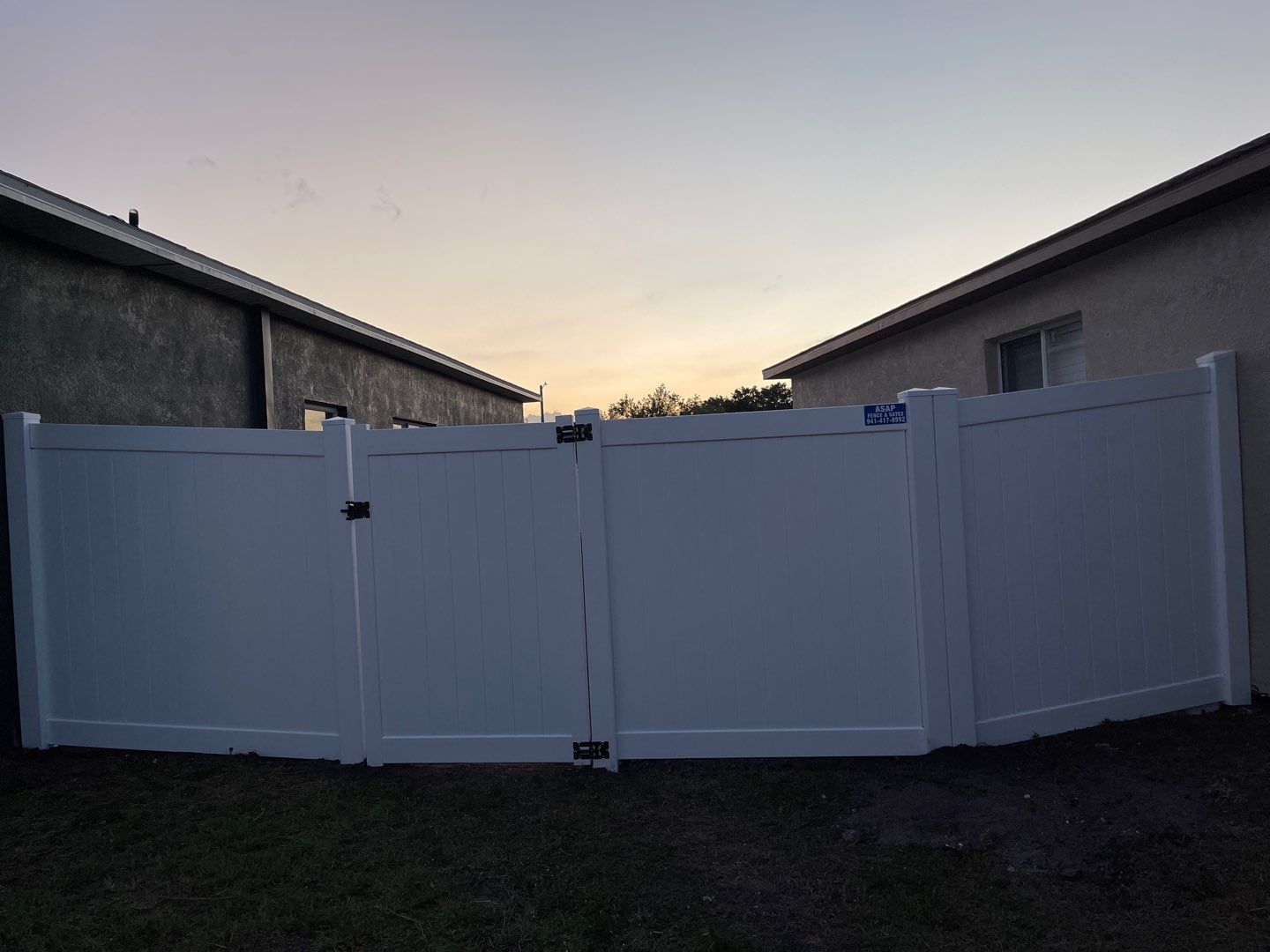 Riverview, FL 6ft. Tall White Vinyl Privacy Fence by Asap fence and gates, LLC