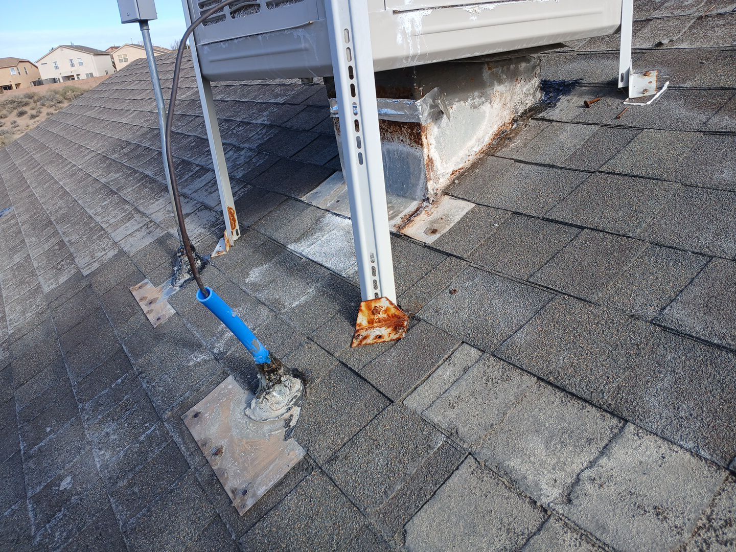 Owens Corning Brownwood Duration shingle roof replacement in Rio Rancho by Doyle Roof Masters Inc