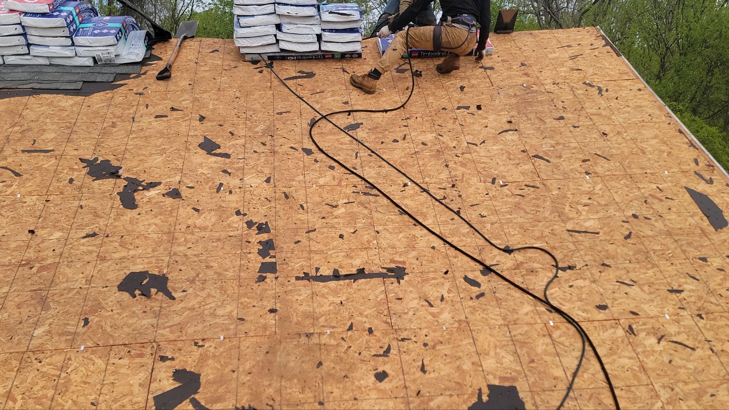 Roof Installation using GAF Timberline HDZ by ExteriorPros