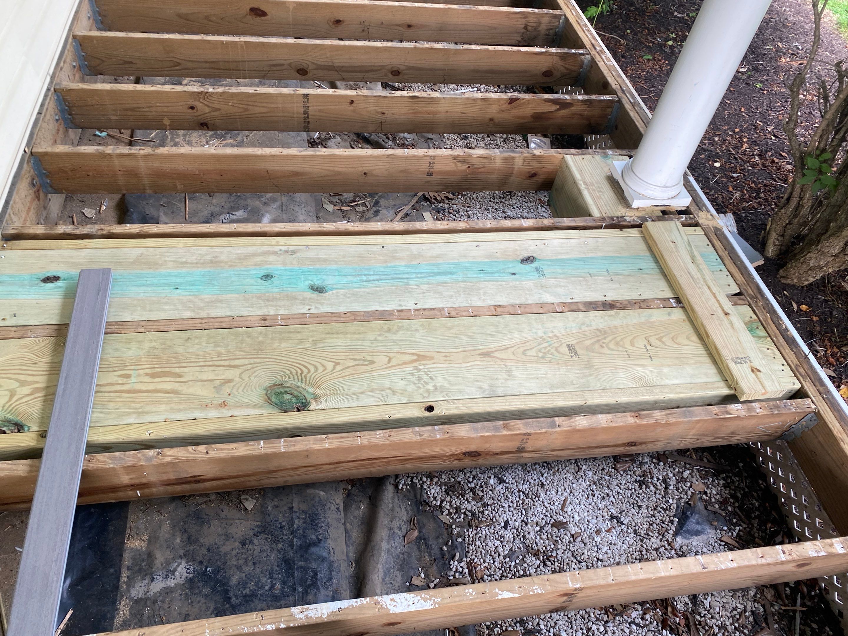 Front Porch Transformation using Timbertech Decking by The Smet Companies, LLC
