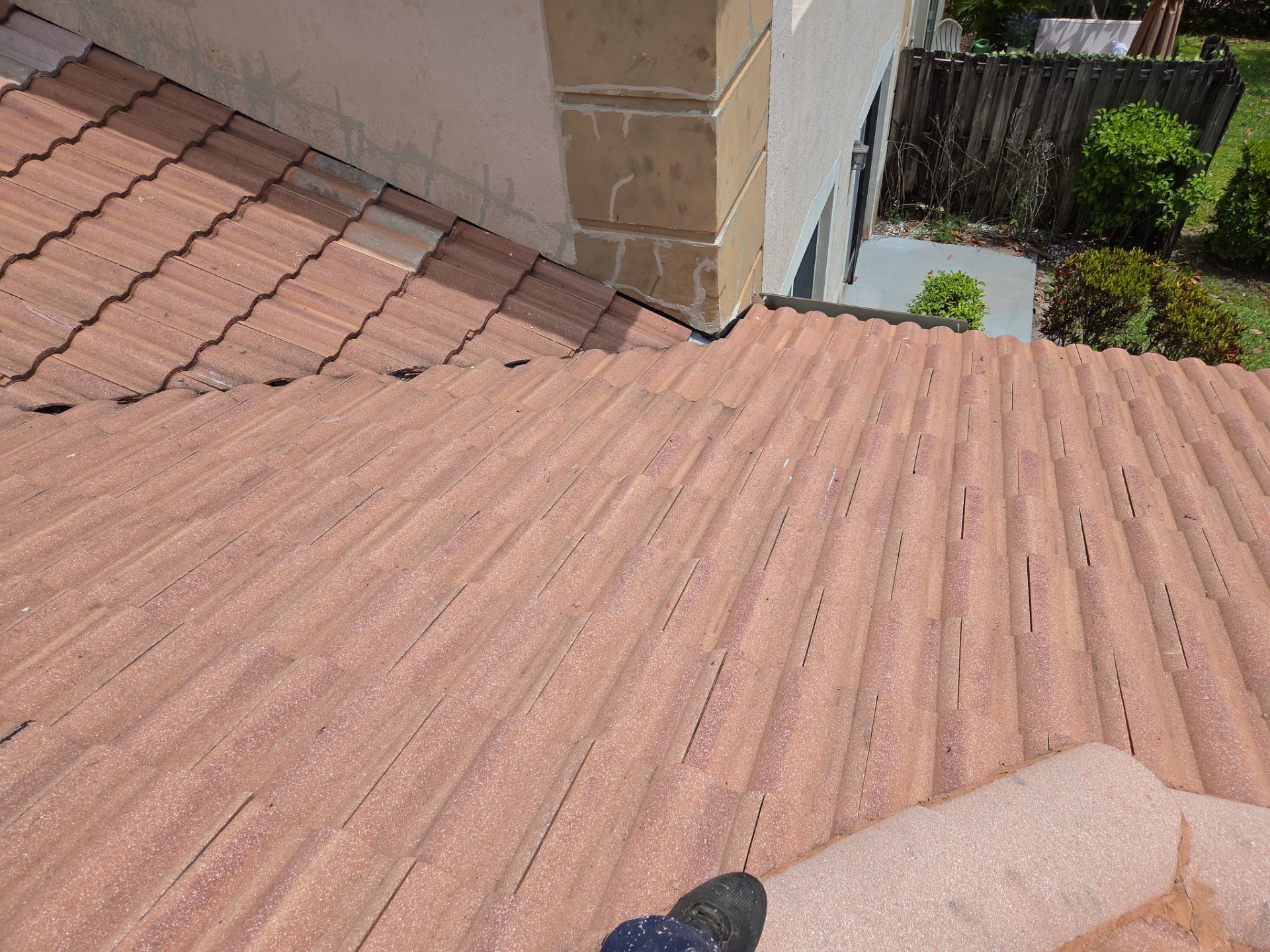 Clay Tile Roof Repair and Plywood Decking Replacement in Boynton Beach by Aastro Roofing