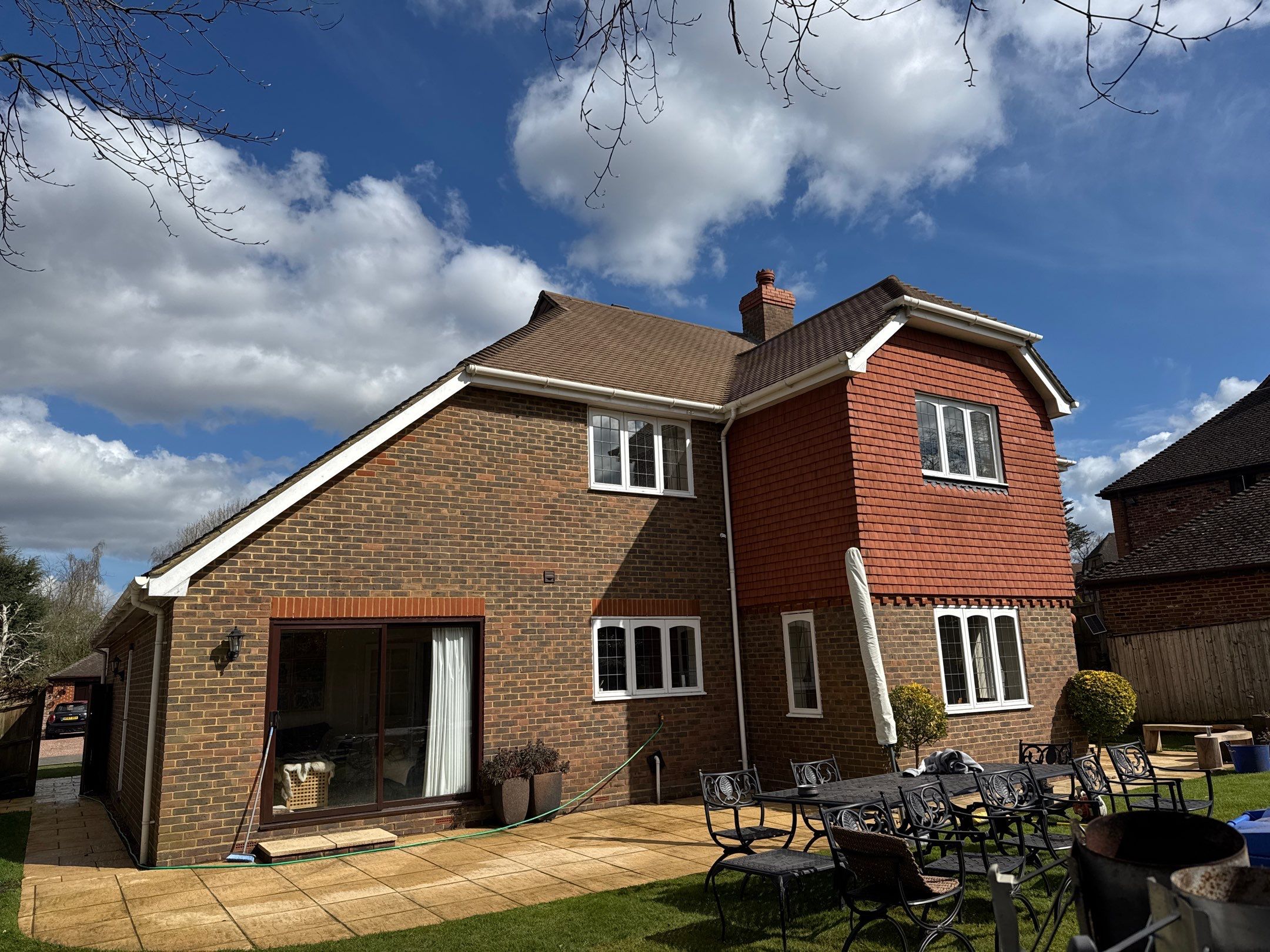 Roof Clean - Moss Removal - Gutter Clean using Honda 15lpm Low Pressure Washing Machine by Ges Exterior Cleaning ltd