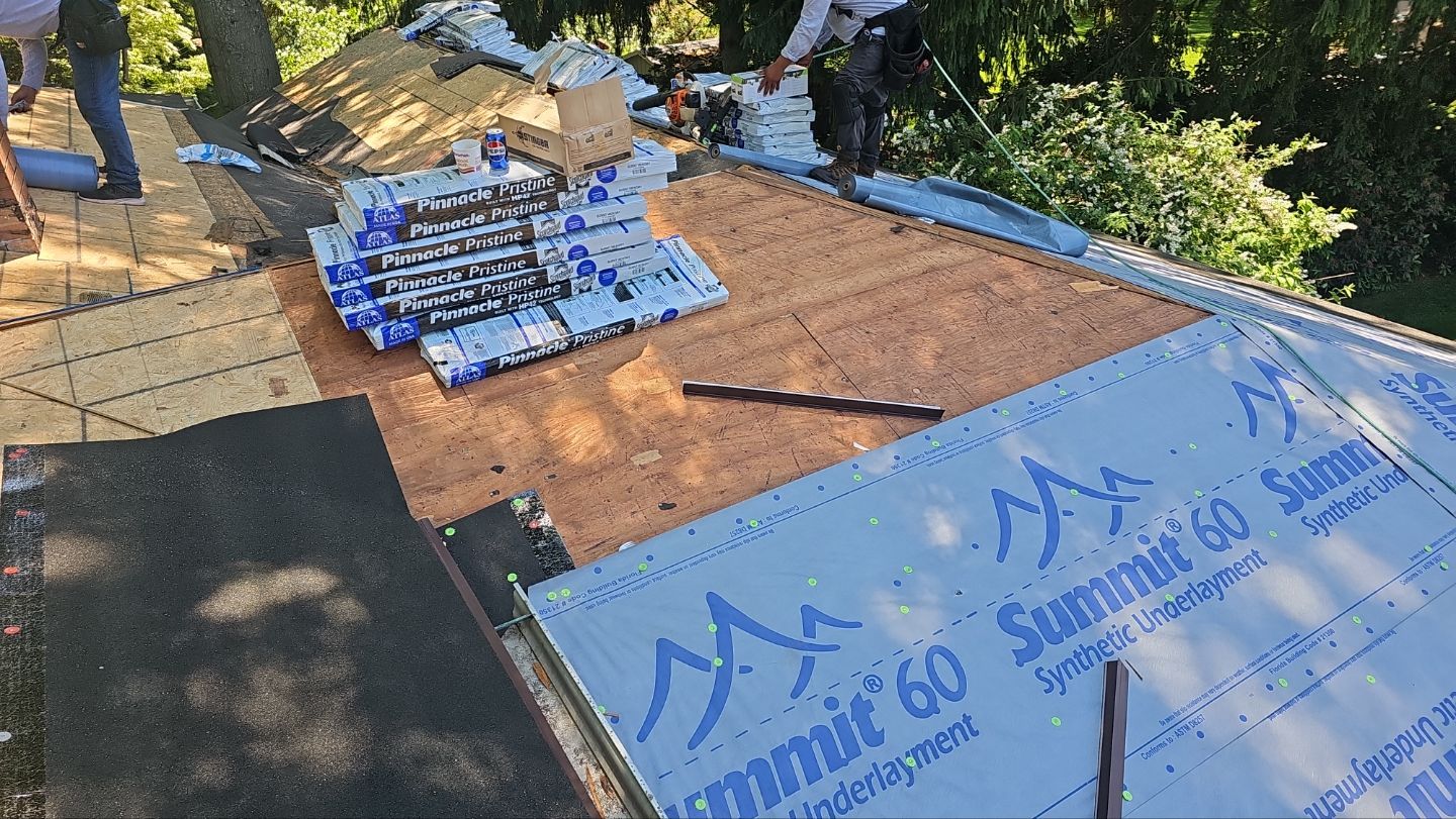 Atlas Pinnacle, Color, Burnt Hickory, Drip Edge, Color, Royal Brown by Eagle Eye Roofing