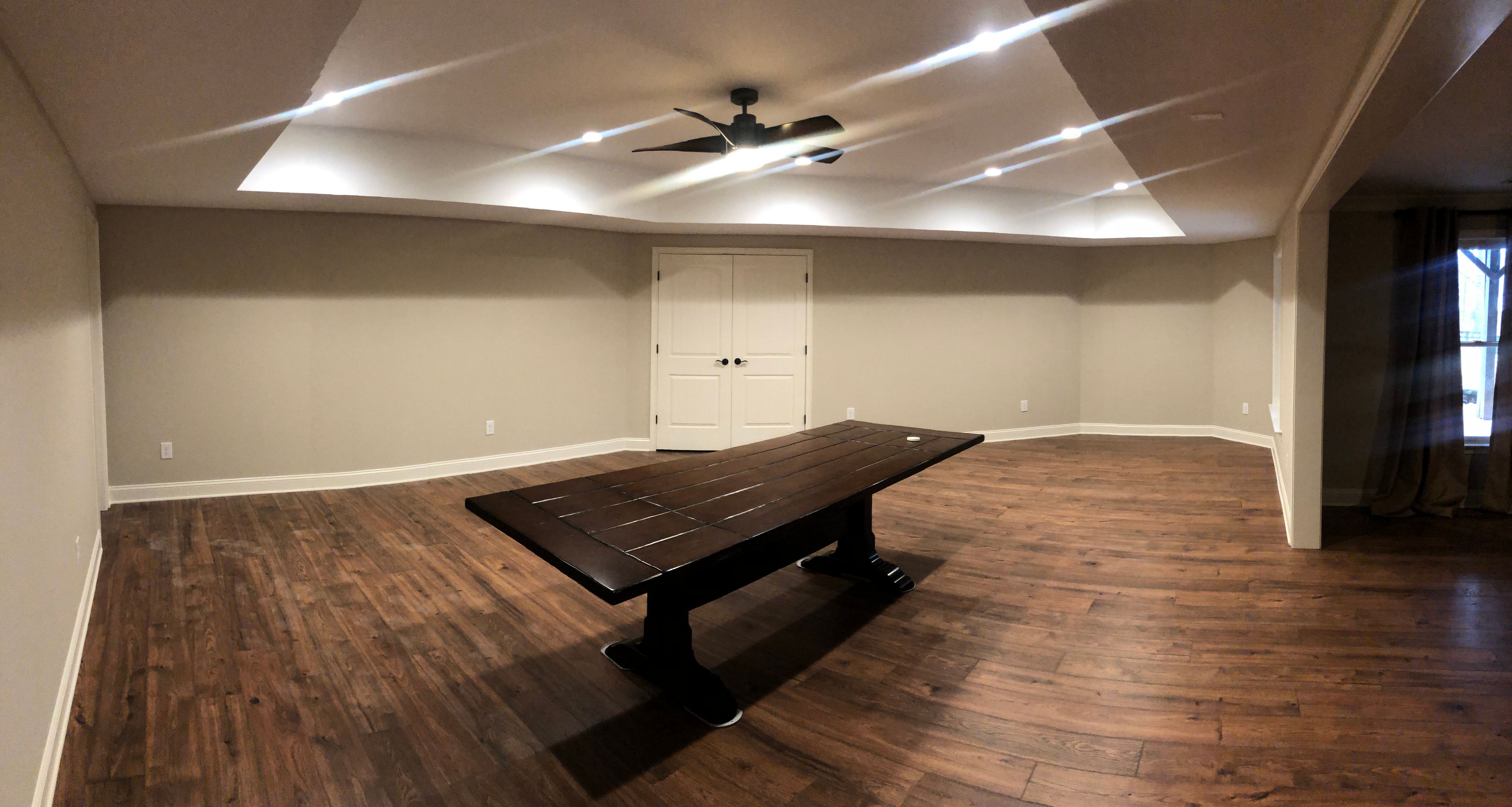 Comprehensive Basement Finishing Featuring Custom Tray Ceilings in Canton by Swift Home Renovations