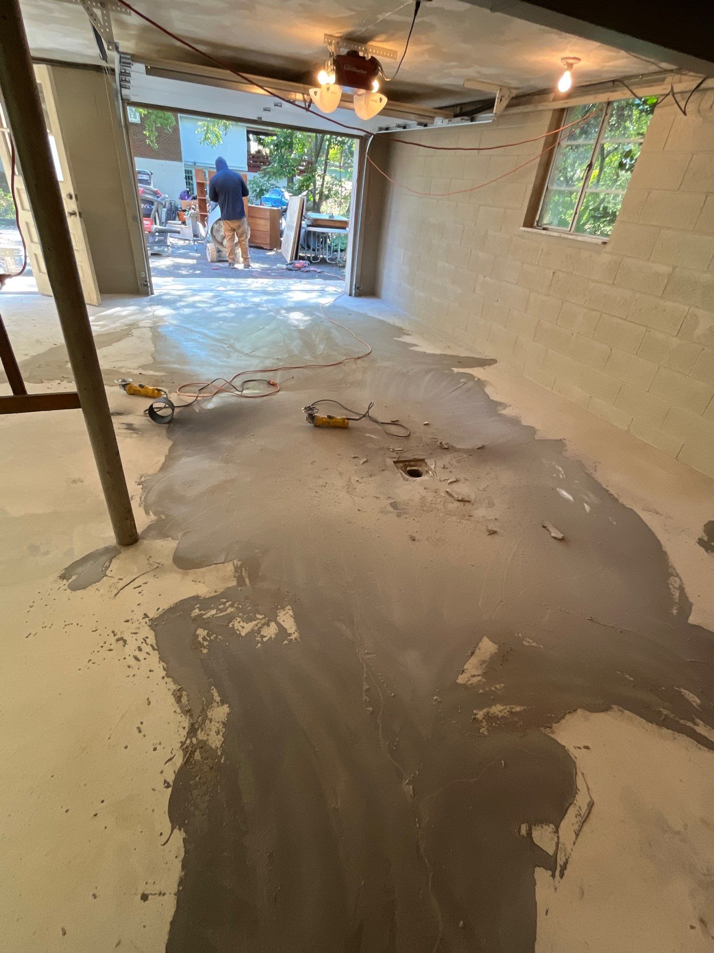 Creekbed Garage Project in pittsburgh by Floors in a Day, Inc