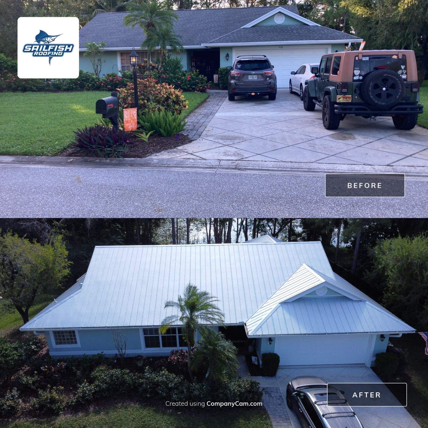 5-V Crimp Metal Roof Replacement by Sailfish Roofing