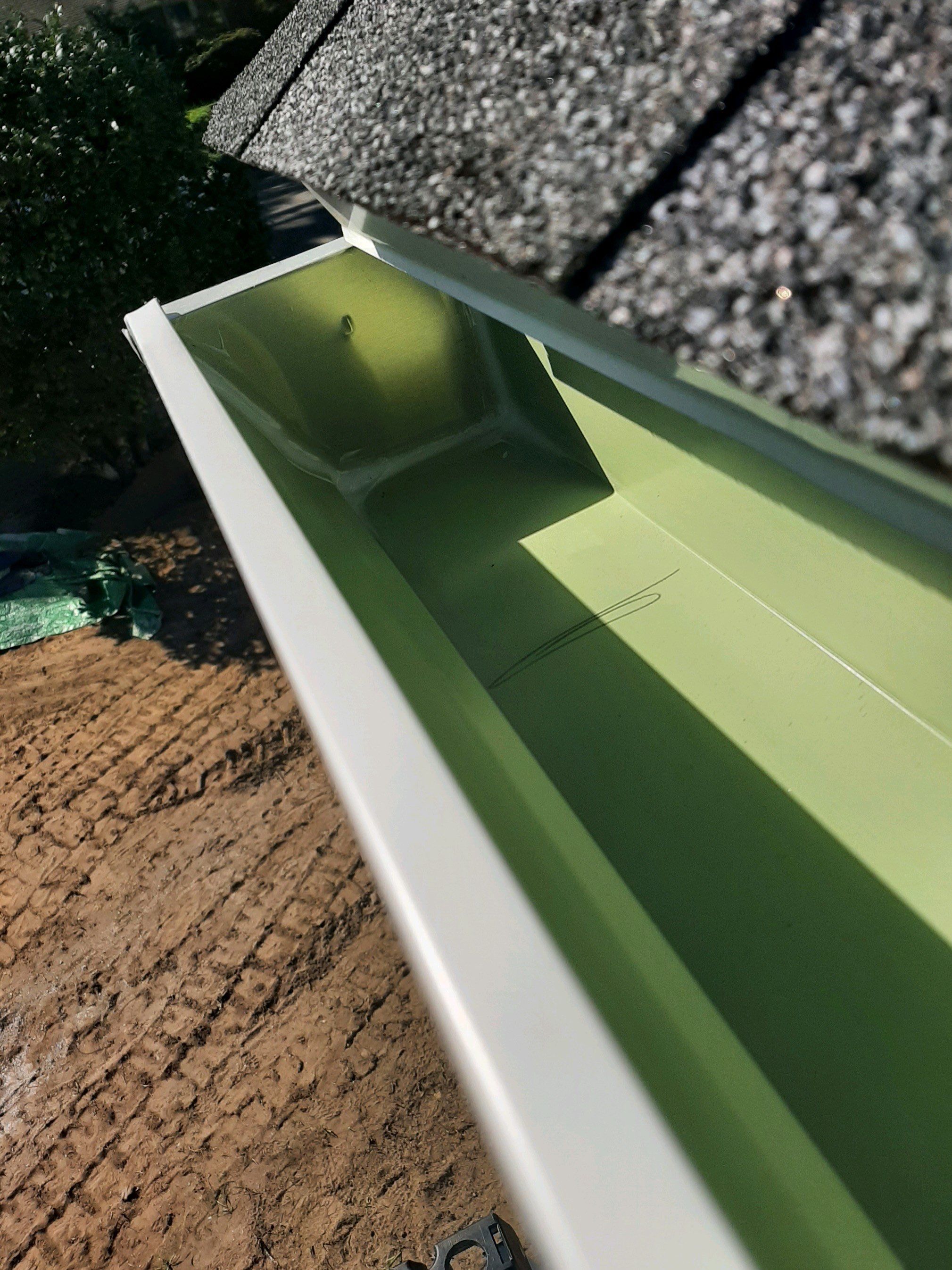 Gutter Installation using K-Style Seamless Gutters and Gutter Leaf Guards by Gutter Professors