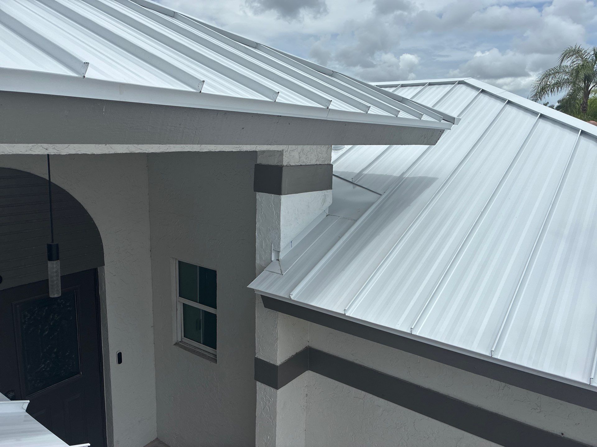 24ga 1.5" Mechanical Seam Regal White  by Total Roofing System The Metal Roof Experts