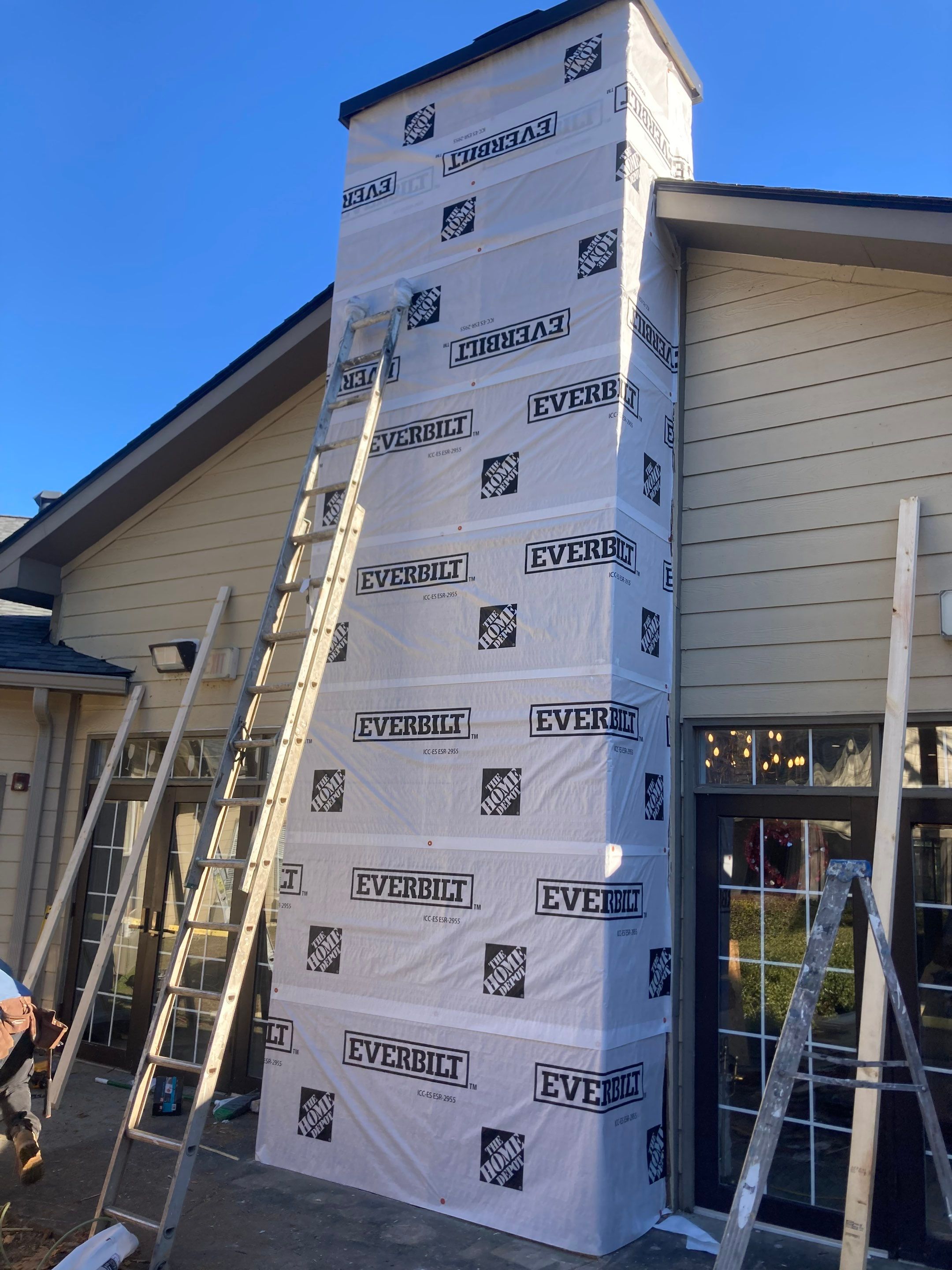 Chimney Siding Replacement & Restoration by PGP Surface Solutions, LLC