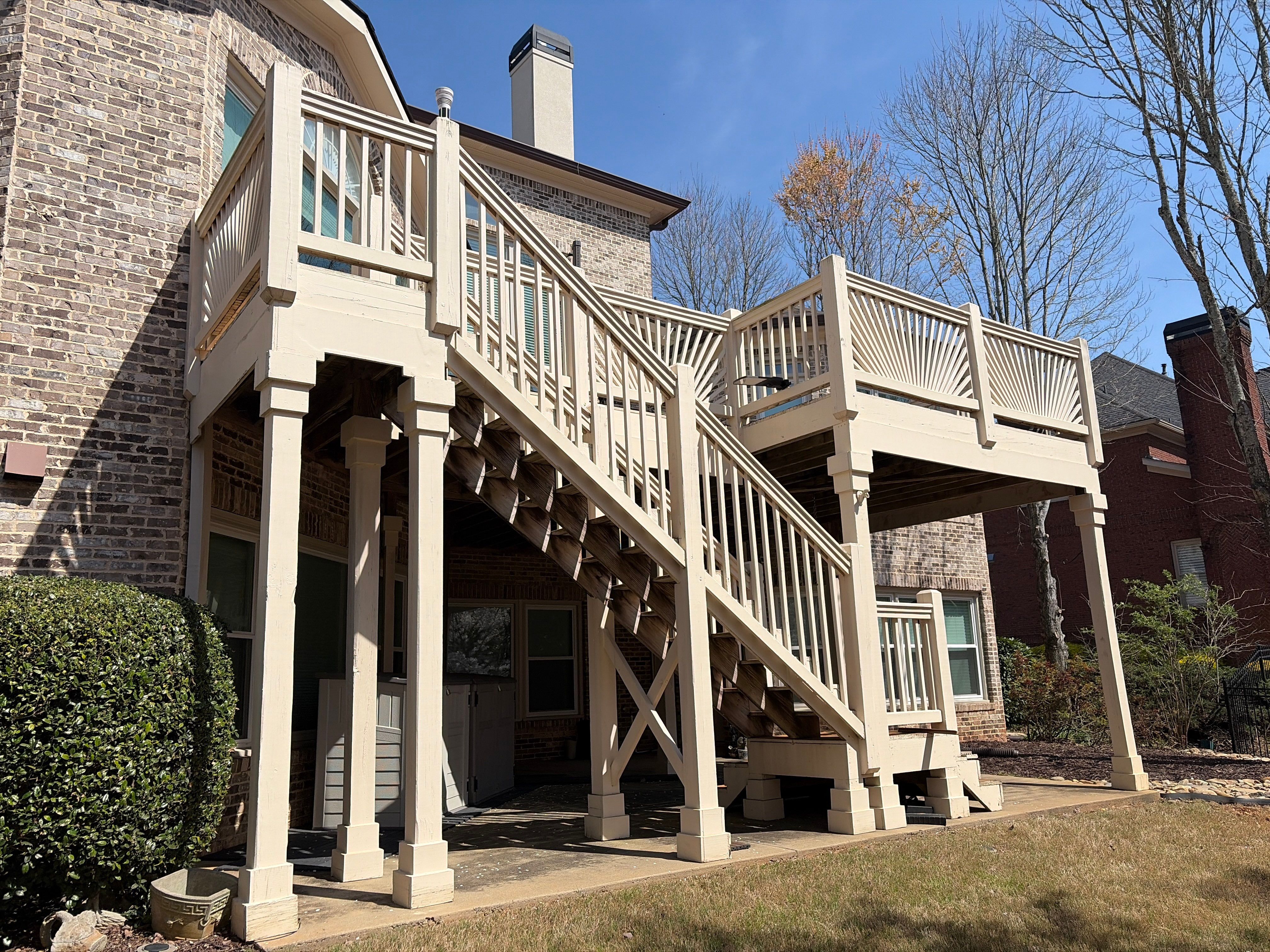 Lawrenceville, GA Deckorators Deck Resurface, Under-Deck, and Trex Deck Lighting Installation by Nelson Exteriors 