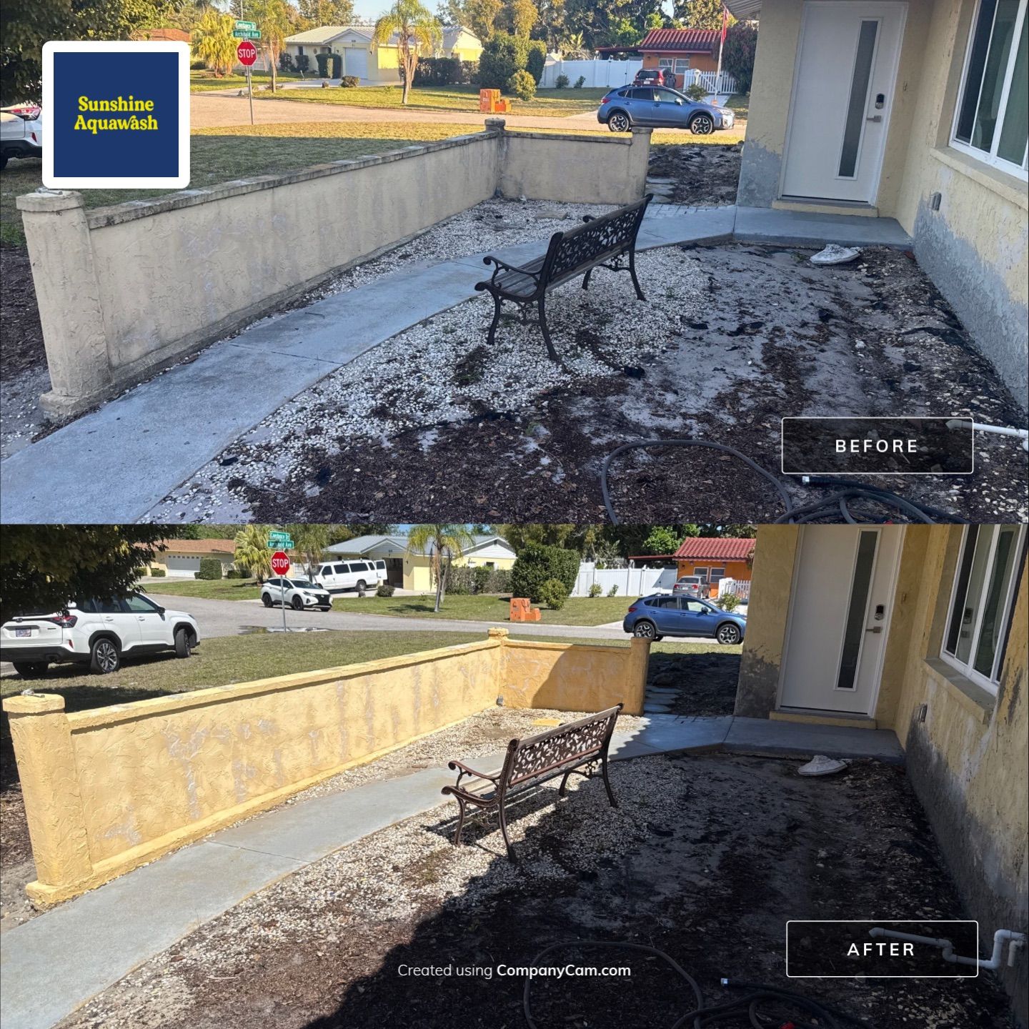 Full Exterior Cleaning Before Painting – Sarasota, FL (Near Sarasota Airport) by Sunshine AquaWash