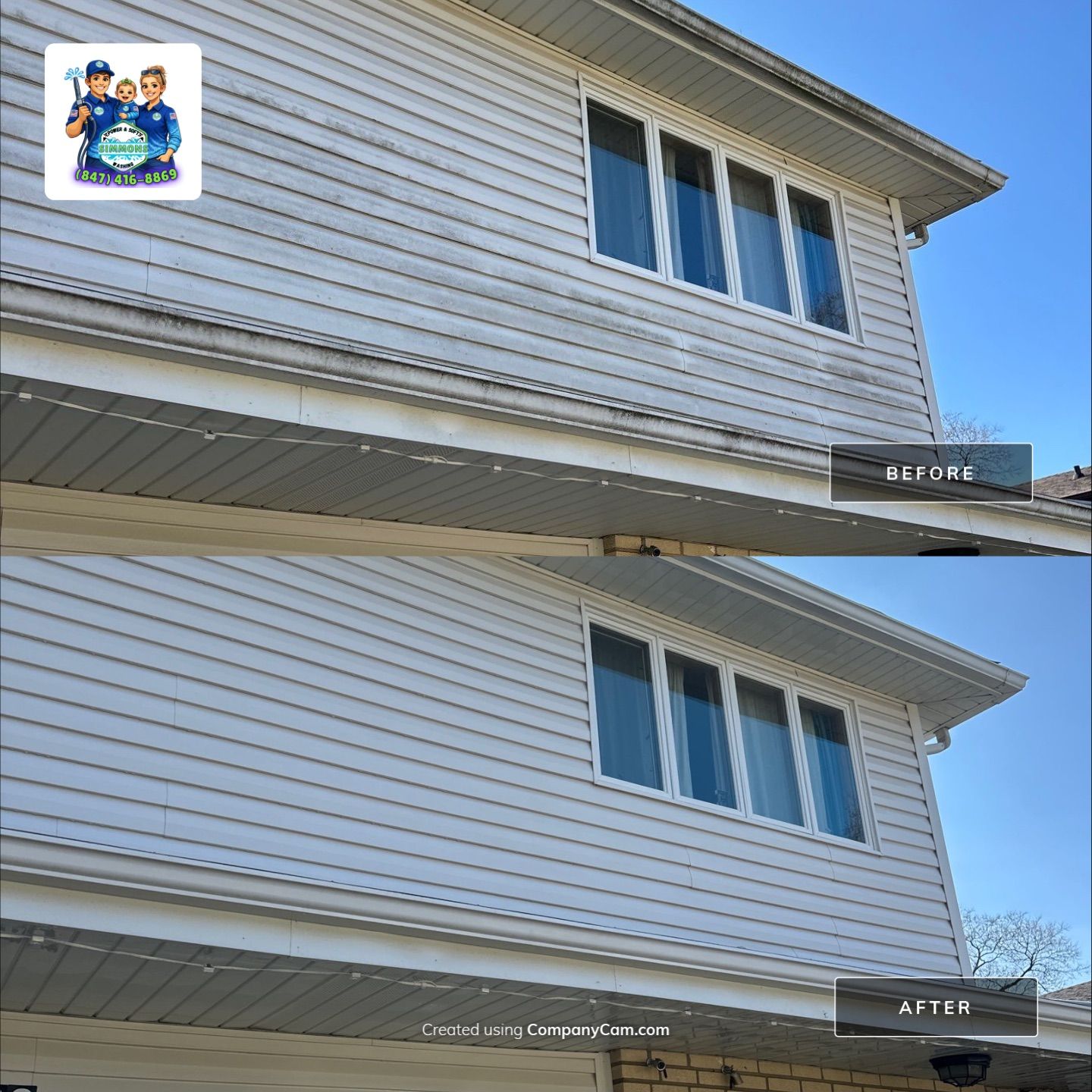 Project in Glenview by Simmons Power & Soft Washing