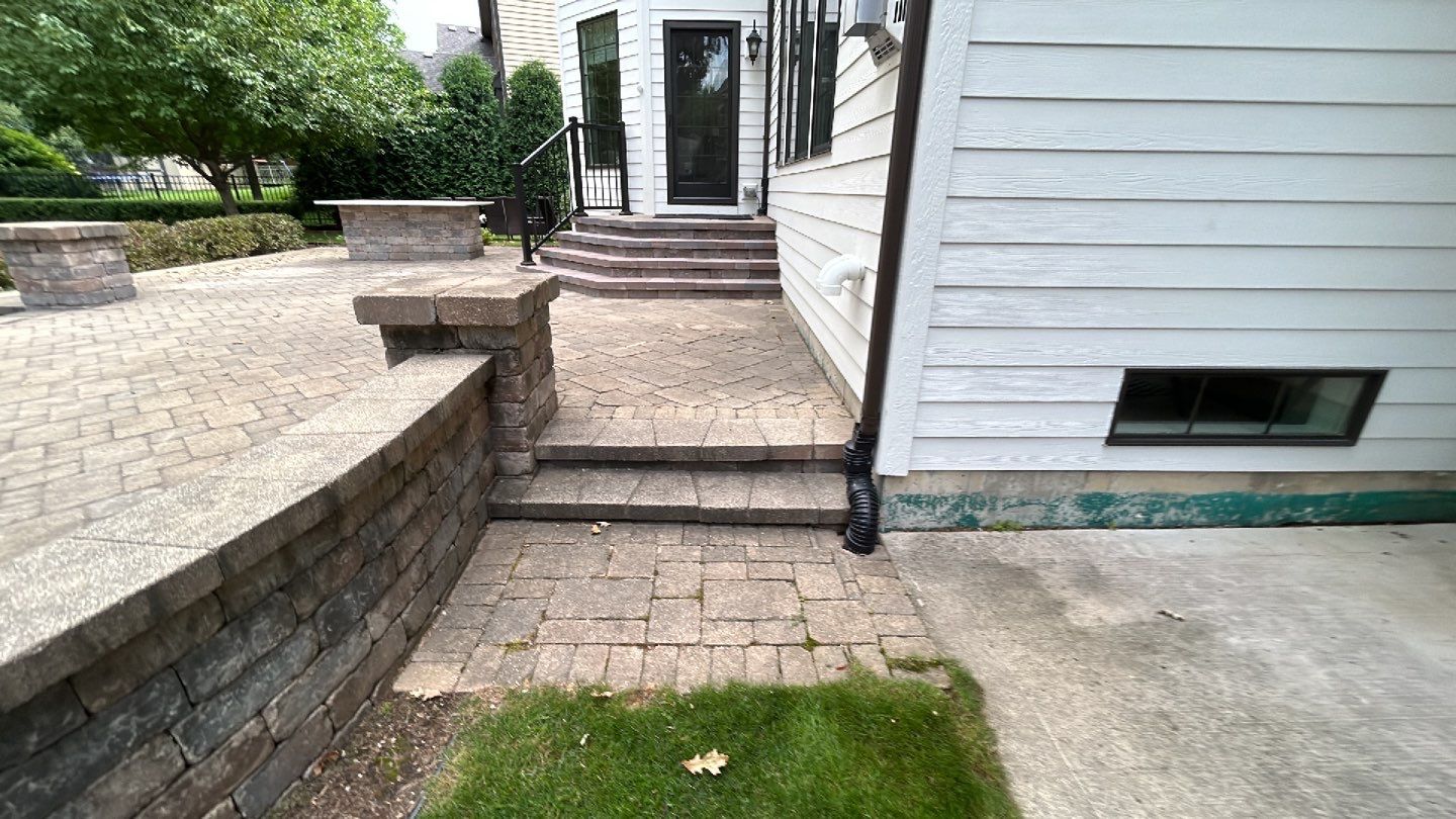 Brick paver clean, sand and seal.  using Surebond SB-1300 by Northern Power Washing LLC.