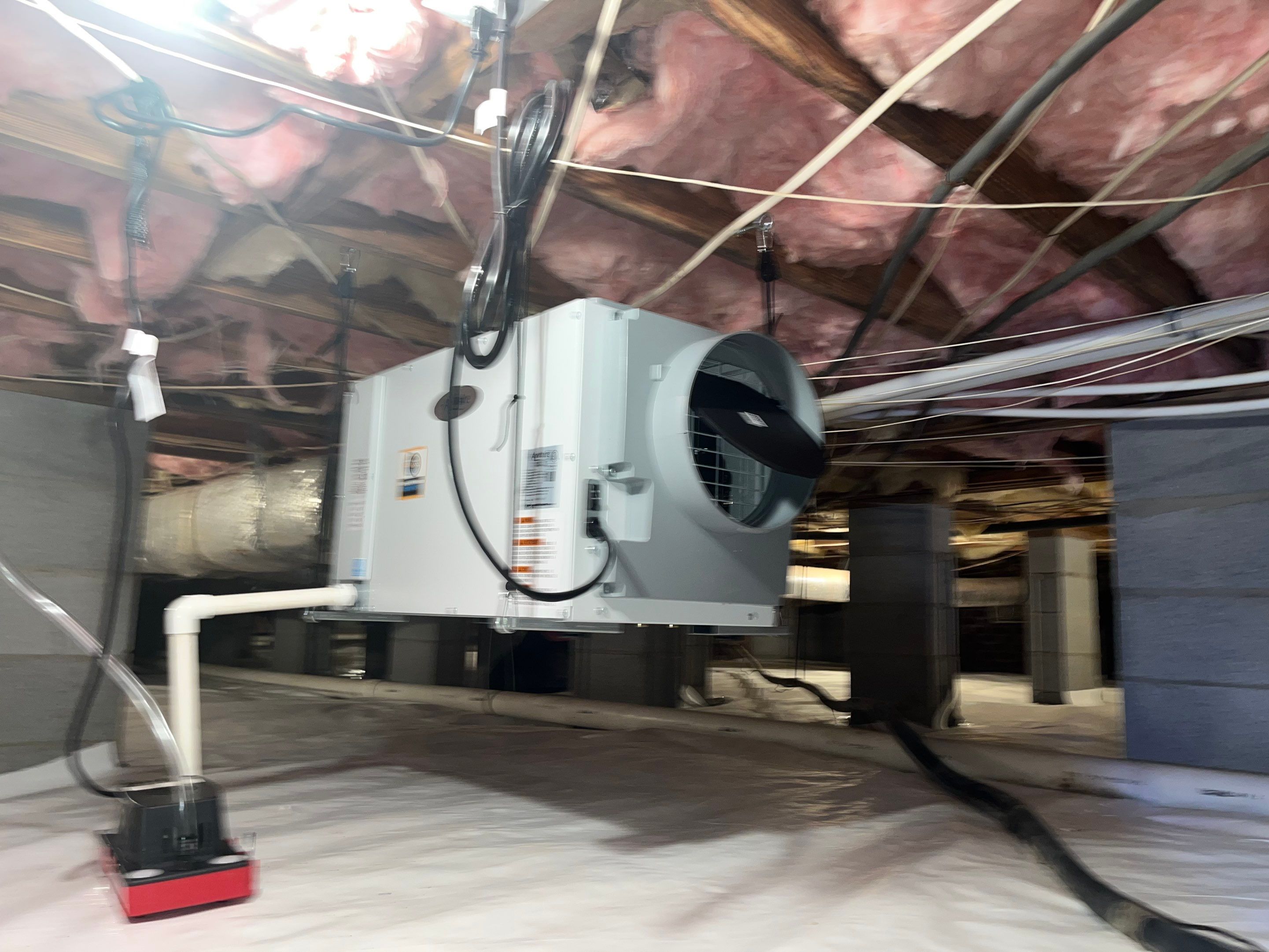 Dehumidifier and Moisture Barrier install with Structural repairs. by Impact Crawlspace