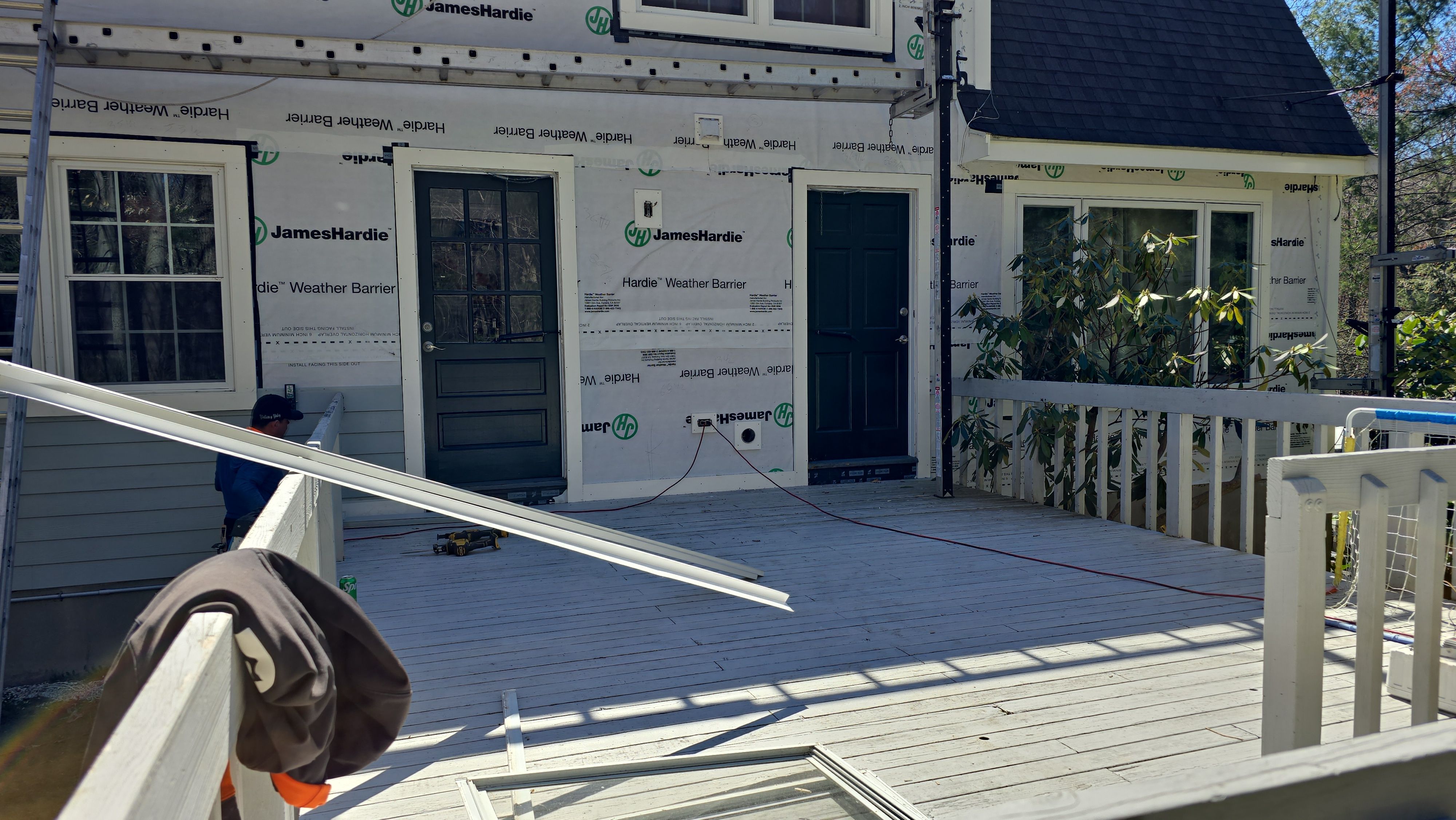 Custom window trim work and siding replacement in Dover, MA by UBrothers Construction