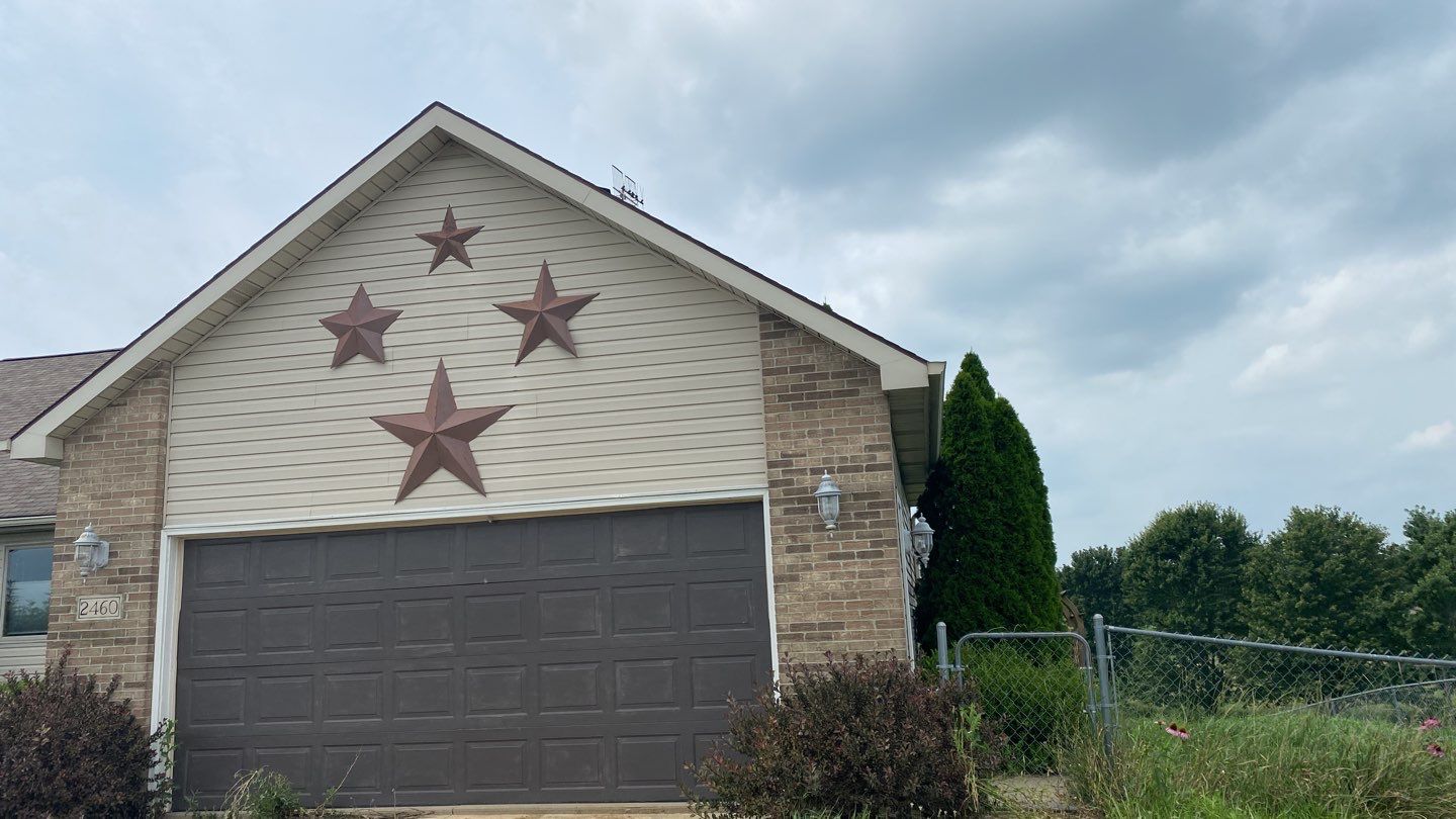 Slate Profile Metal Shingle Roof Replacement After Storm Damage in Columbia City, Indiana by 4Ever Metal Roofing