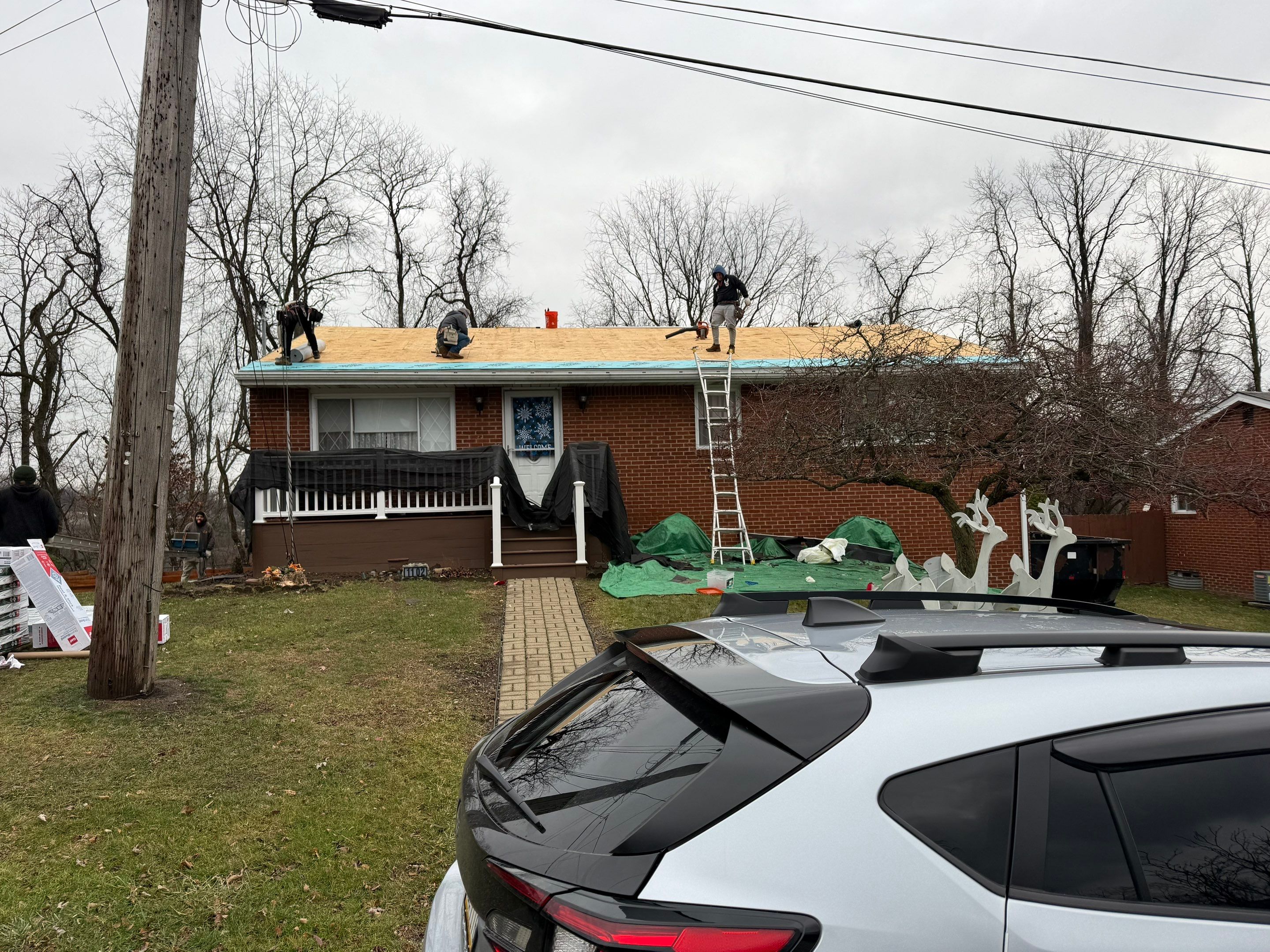 Deck and roof replacement  by Cousins Roofing Siding & Decks