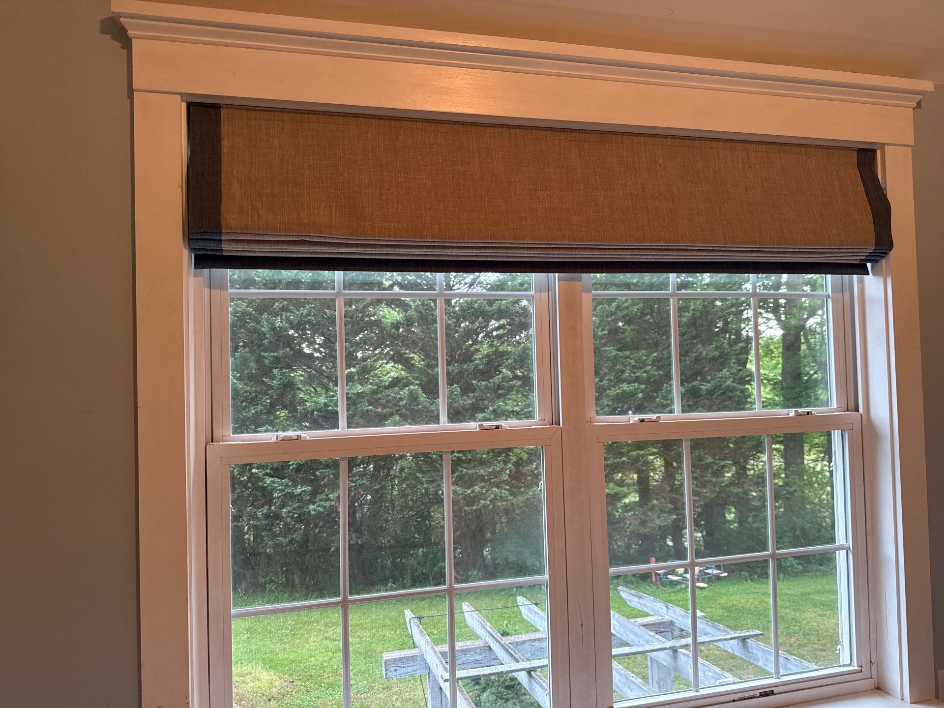 Roman Shade Project in Owings, MD by Southern Maryland Custom Blinds