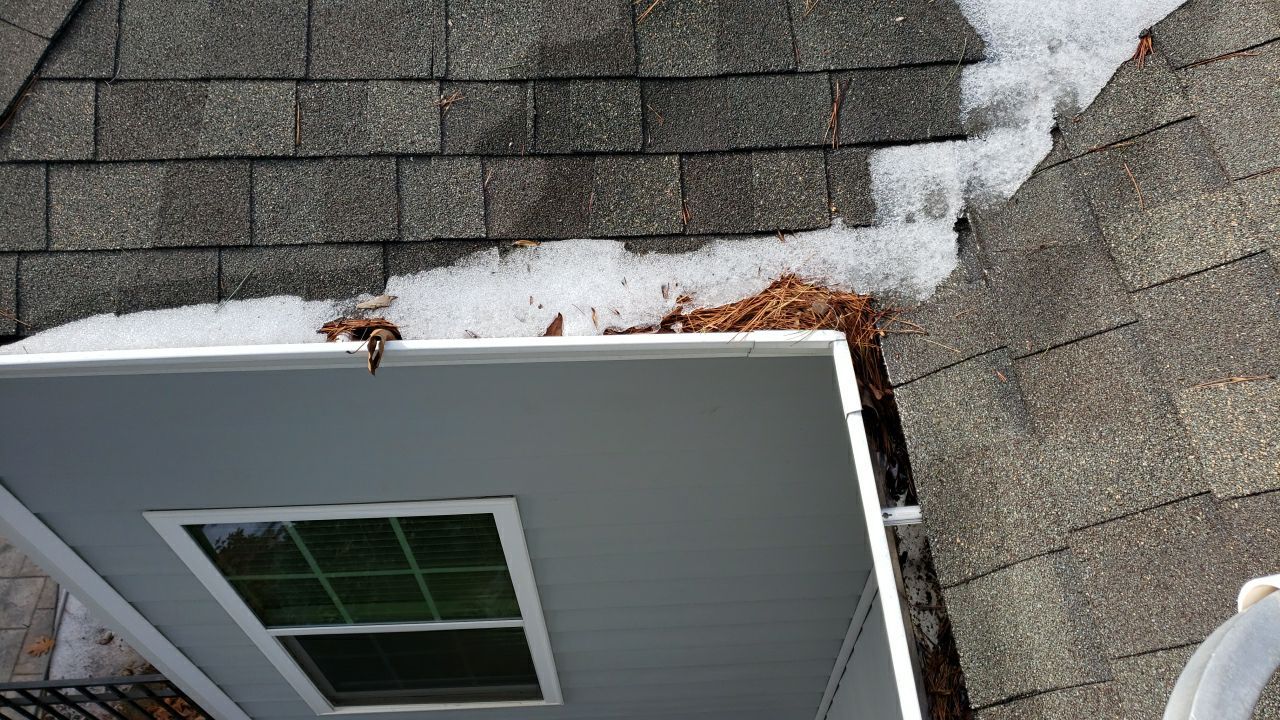 Gutter Cleaning using water by Power Wash Masters LLC