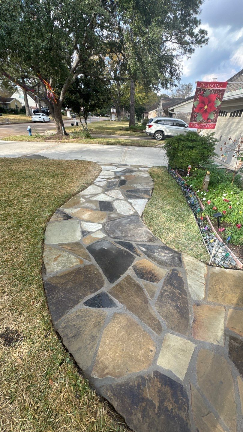Project Case Review: Flagstone Walkway & Property Access Restoration by Texas Urban Elements