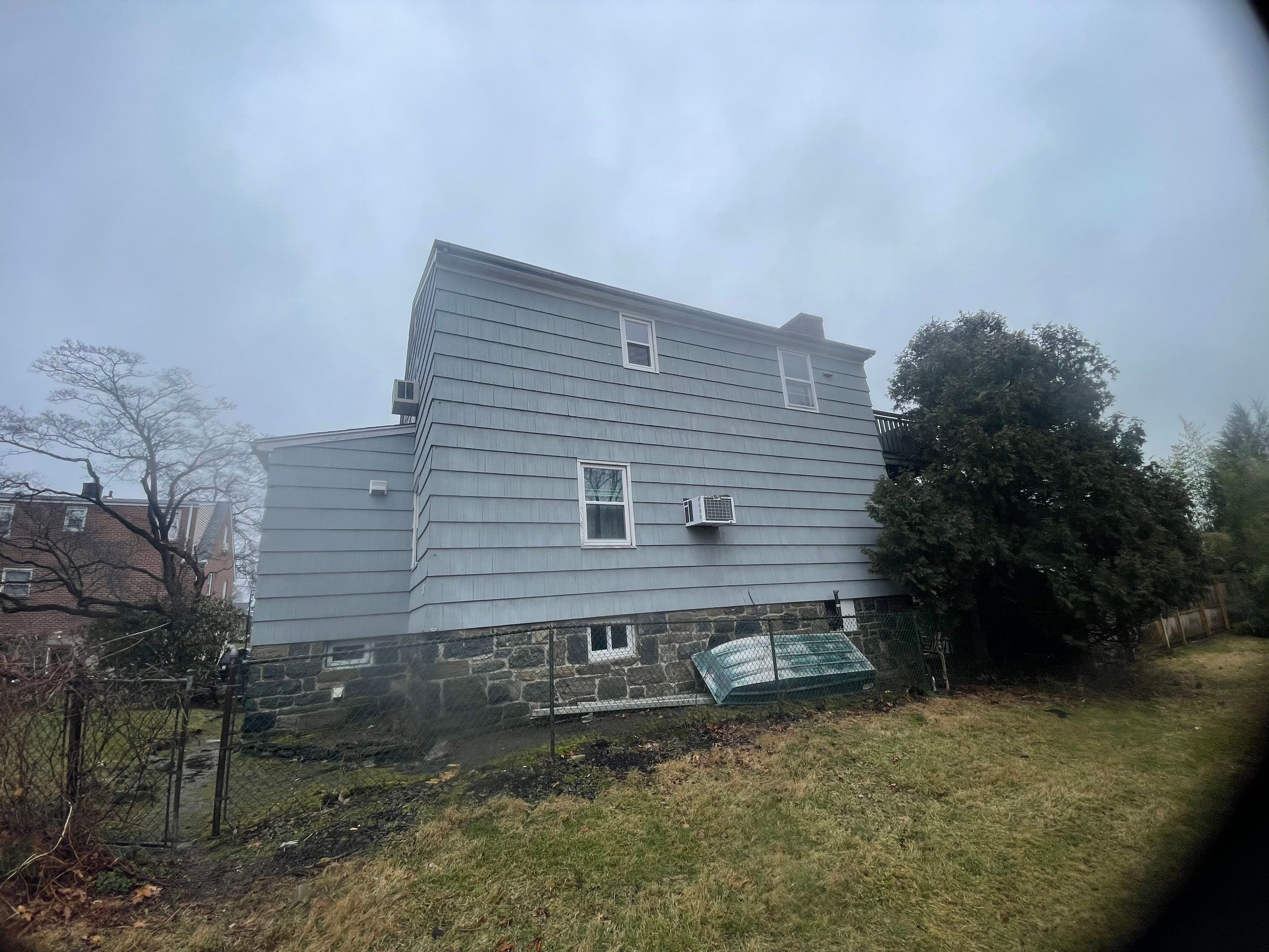 Siding Installation using Certainteed Cedar Impressions Straight Edge Perfection Shingles - D7 - Sterling Gray by A Plus Exterior