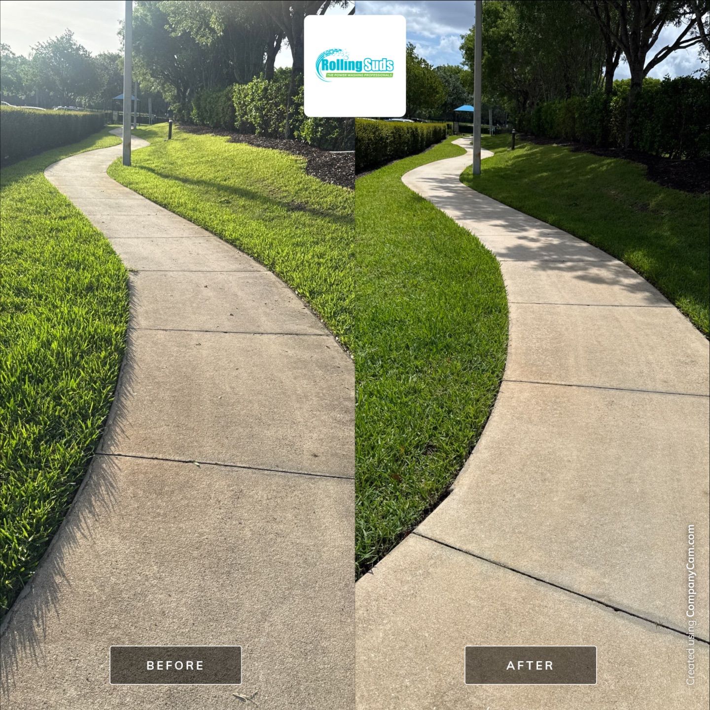 Apartment Flat Work by Rolling Suds Power Washing of Naples - Fort Myers
