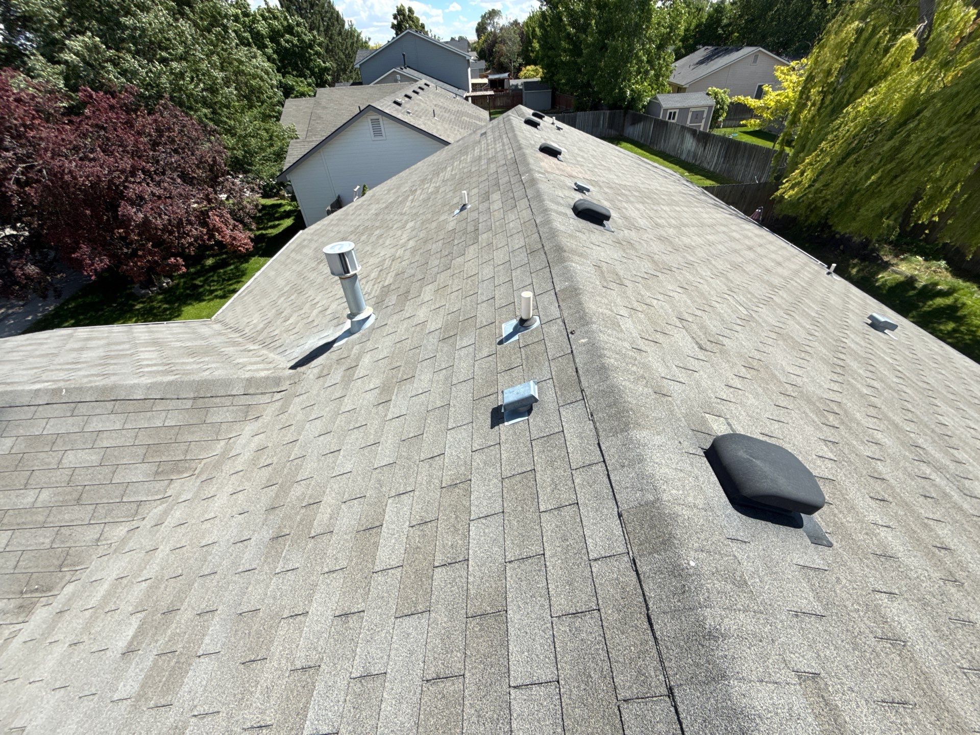 Kuna Residential Roof Replacement Featuring Gray Architectural Shingles by Olive Roofing
