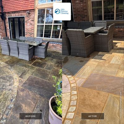 Patio Area Spring Clean using 18inch Whirlaway FSC