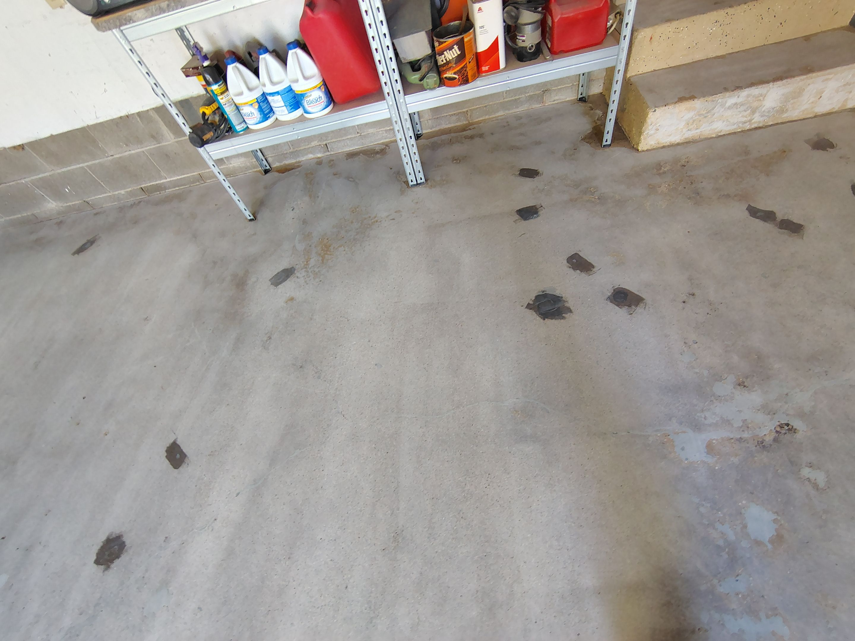 Nightfall Decorative Chip Garage Floor Coating in Luverne, Minnesota by Select Painting, Coatings & Garage Cabinets