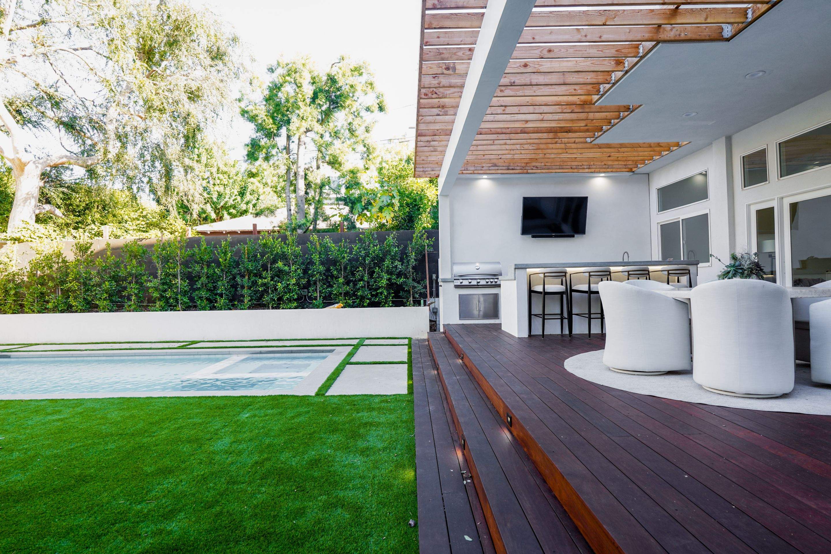 Northfield Complete Backyard & Trellis by Lax Home Inc 