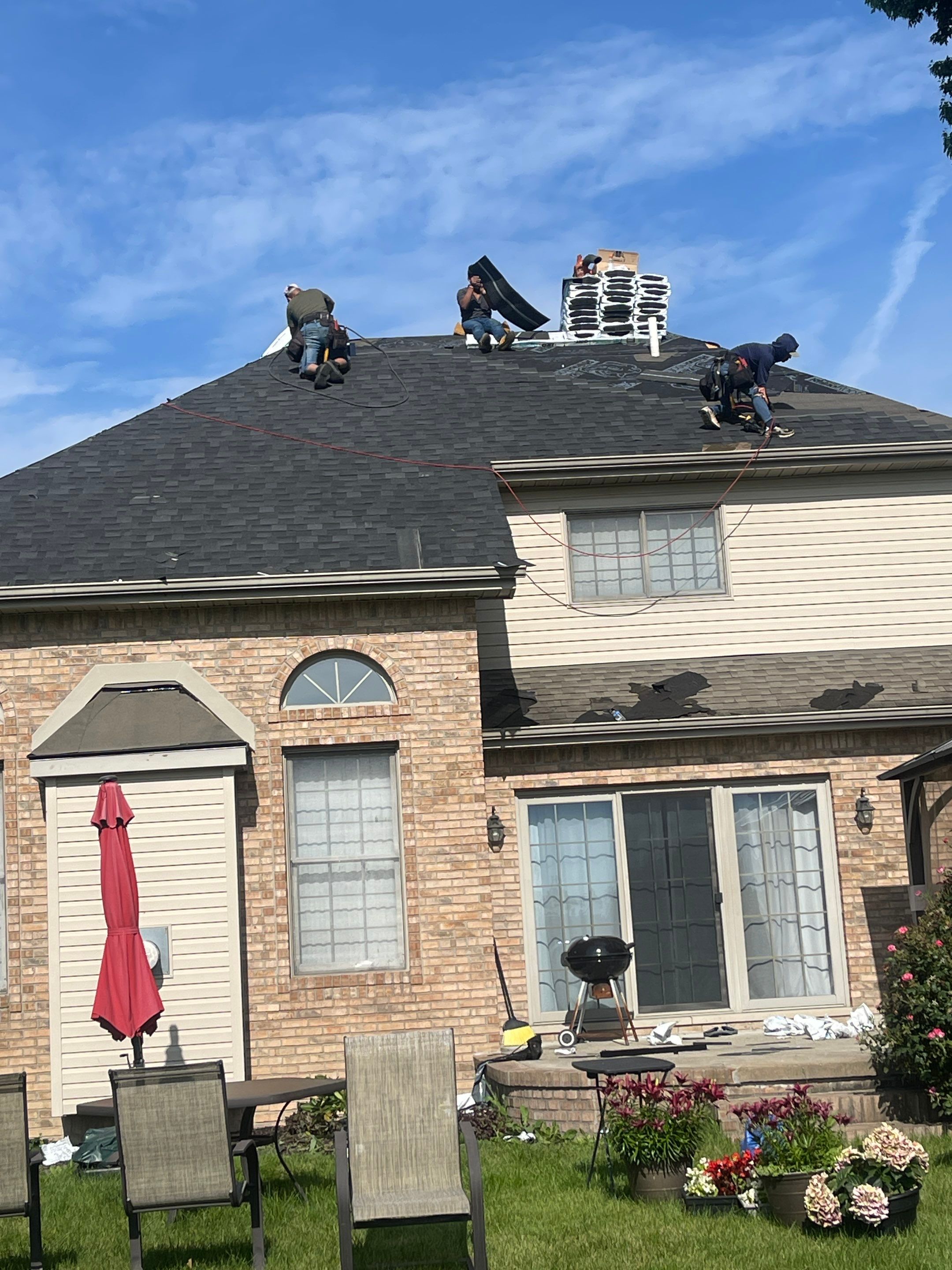 Residential Roofing Installation using IKO DYNASTY - Granite Black by JNR Roofing LLC