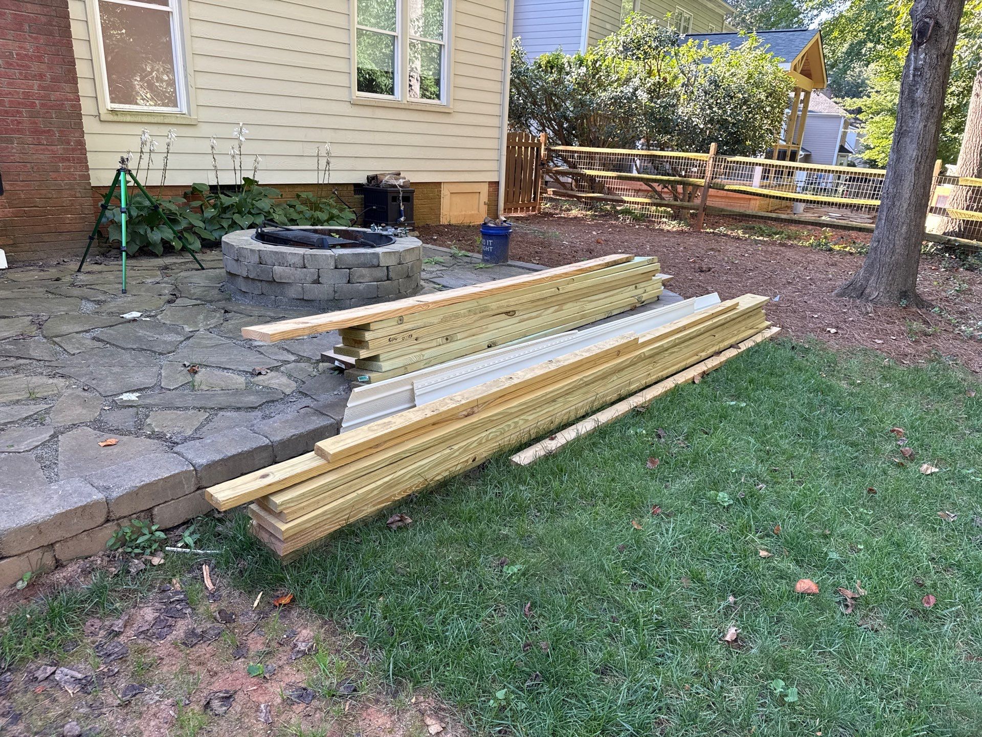 Project in Huntersville by Badger Hauling