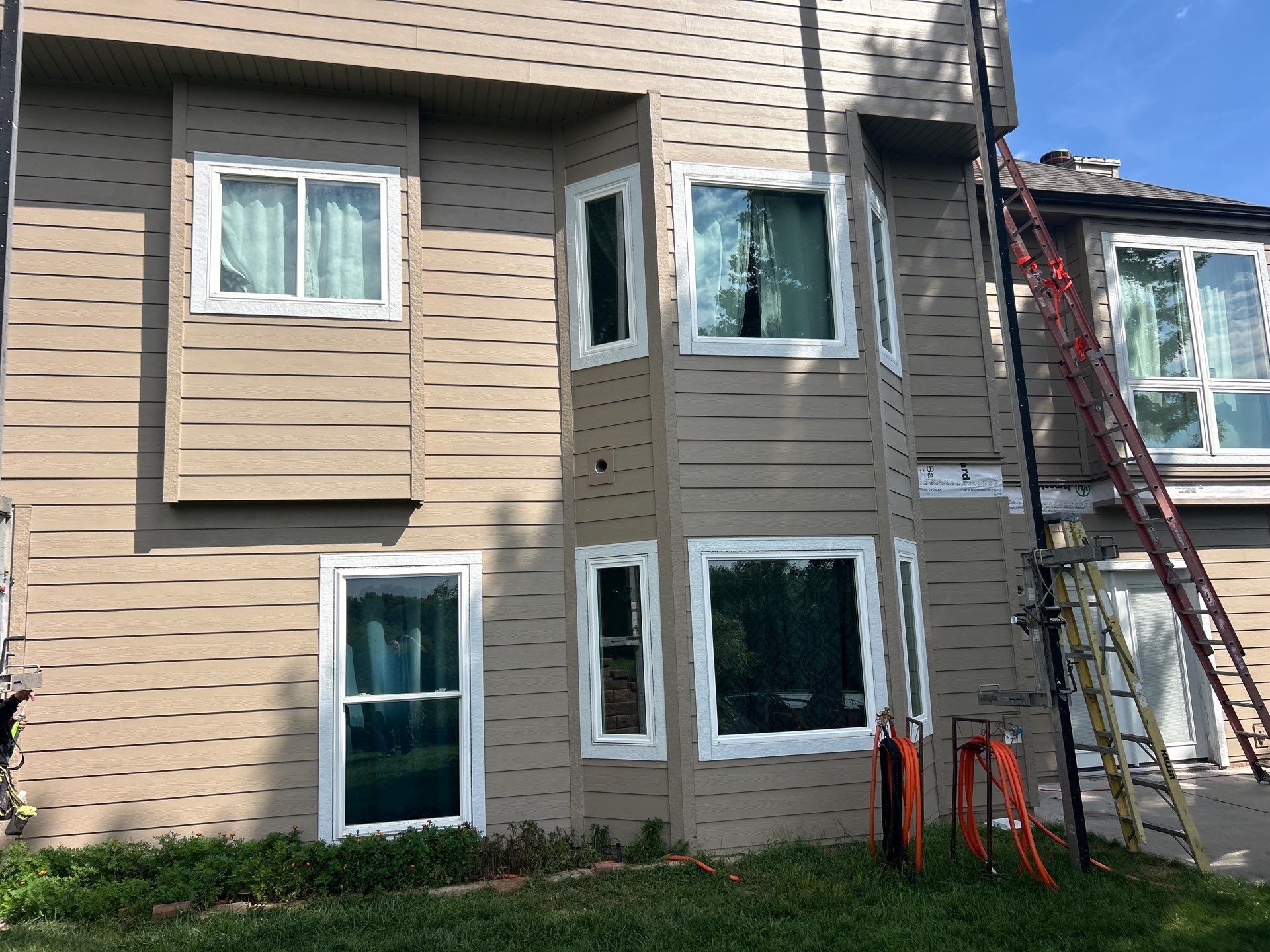 Full James Hardie Fiber Cement Siding Replacement in Bellevue, Nebraska by Carps Complete Exteriors 