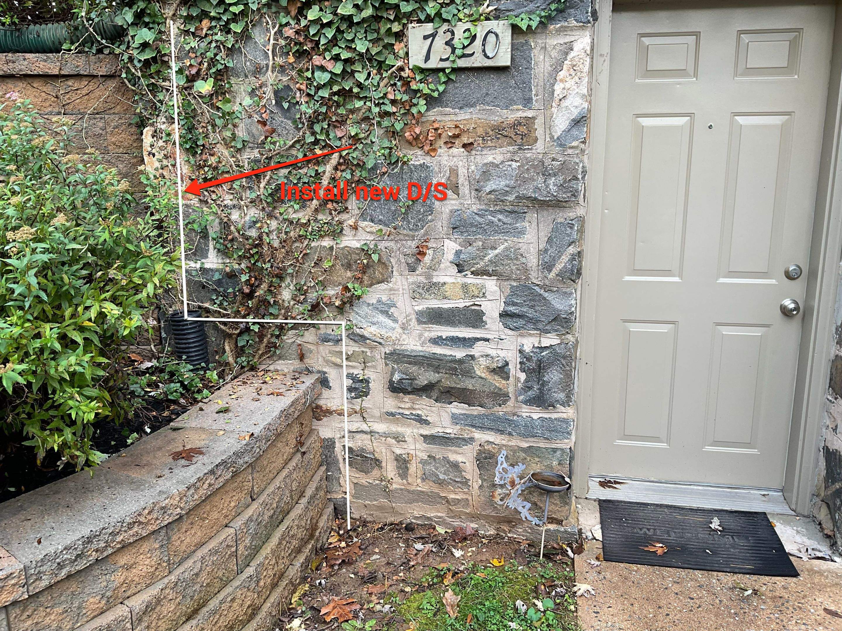 Gutter Installation using 6" Gutters & 3/4 " Downspouts by Alpha Design Services