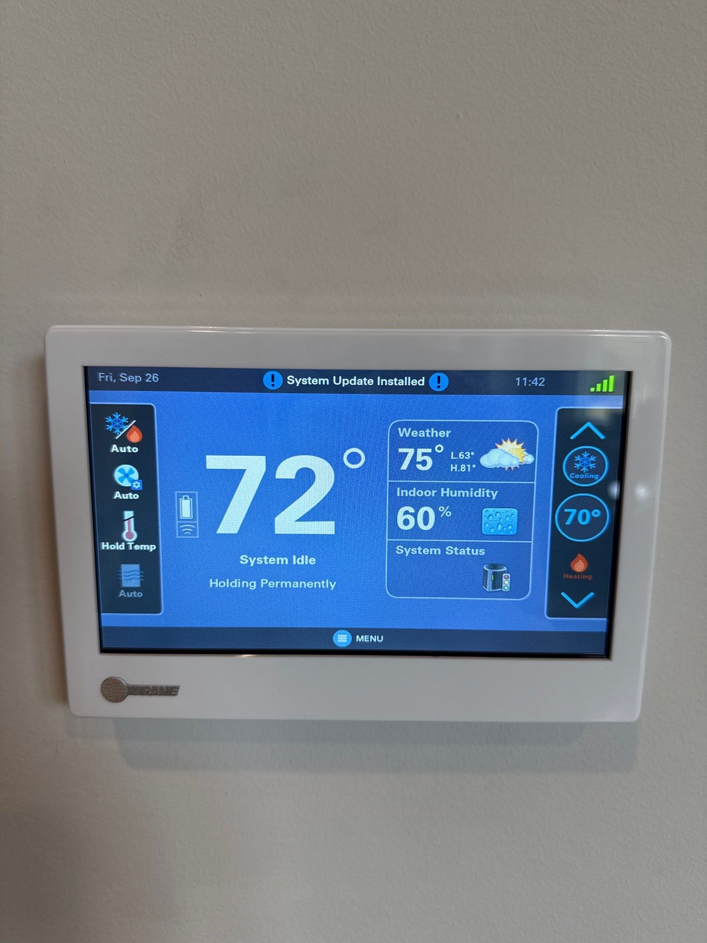 Trane Two Stage Variable Speed Furnace and Steam Humidifier Installation in Aldie by Pro Sky Services