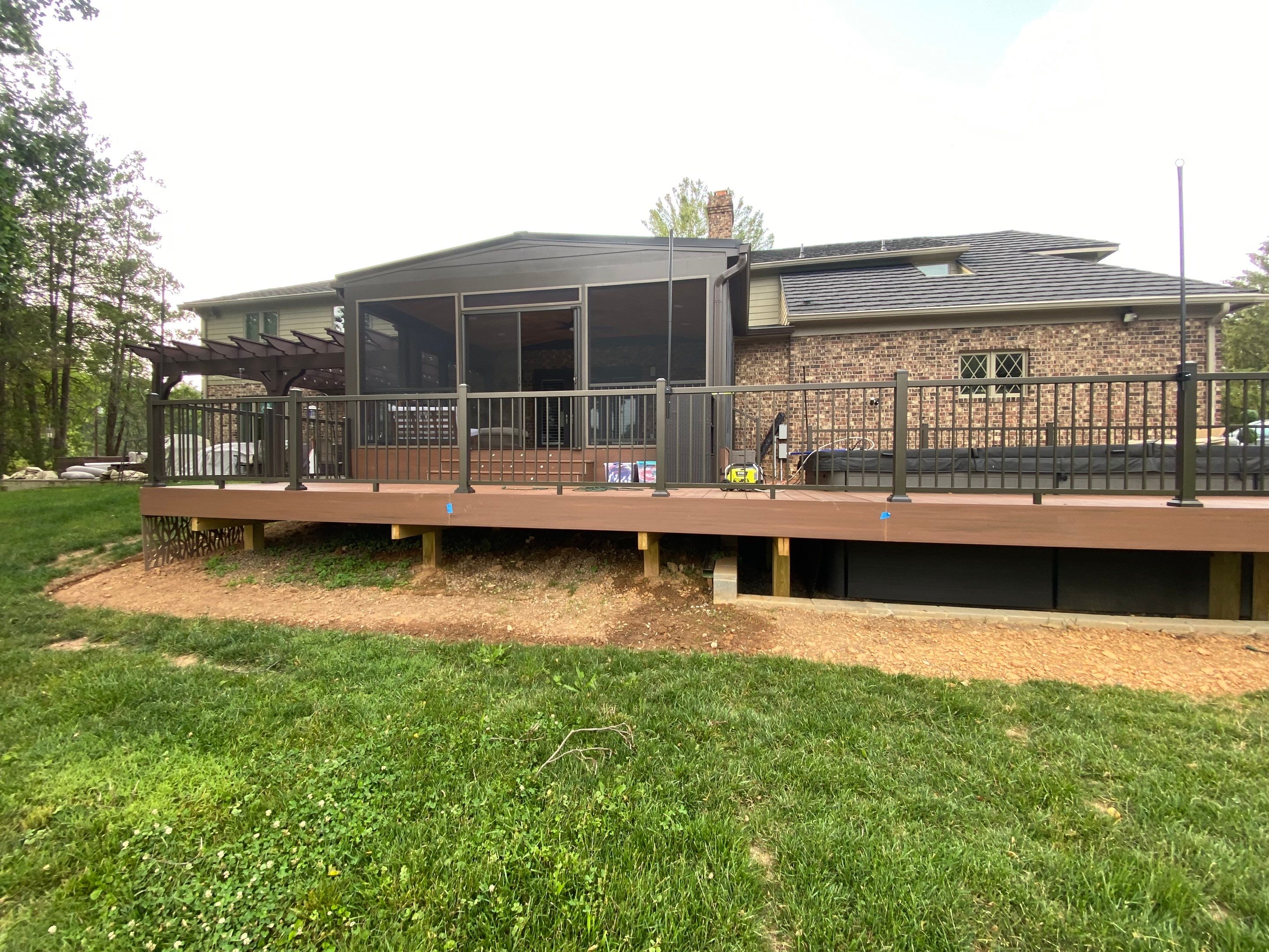 Deck/Screen porch Transformation using Timbertech by The Smet Companies, LLC