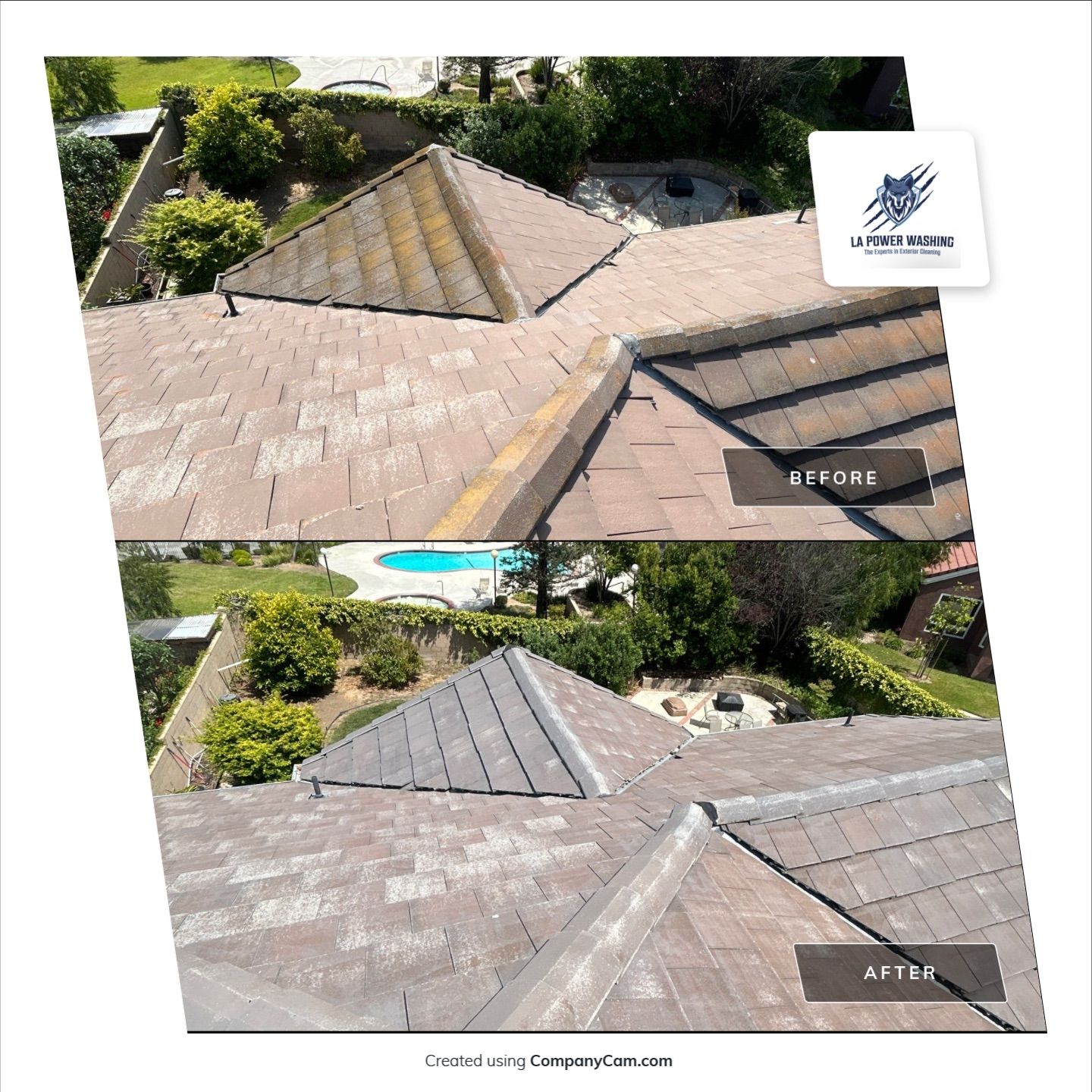 Roof Cleaning by La Power Washing Inc