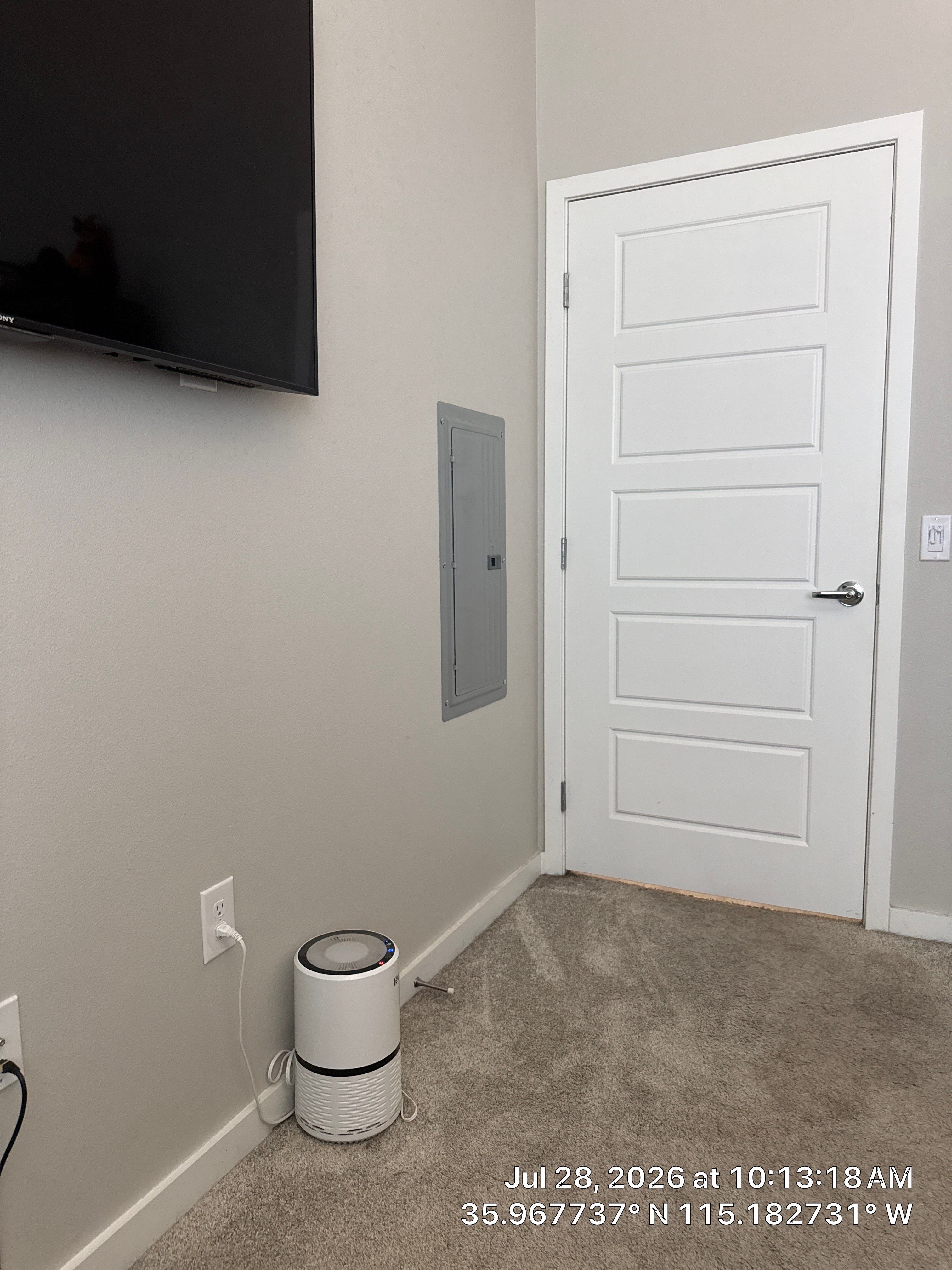 Interior Media Wall and Door Installation in Las Vegas by CompanyCam Sales Demo