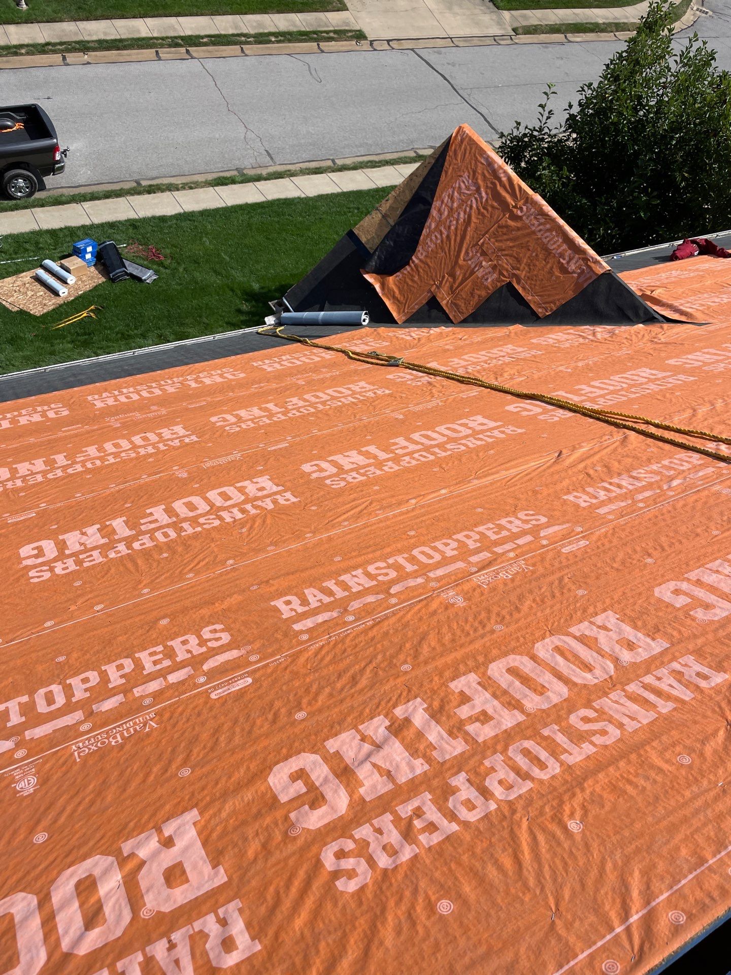 Residential Roofing Installation using GAF Timberline HDZ Pewter Gray by Rainstoppers Roofing