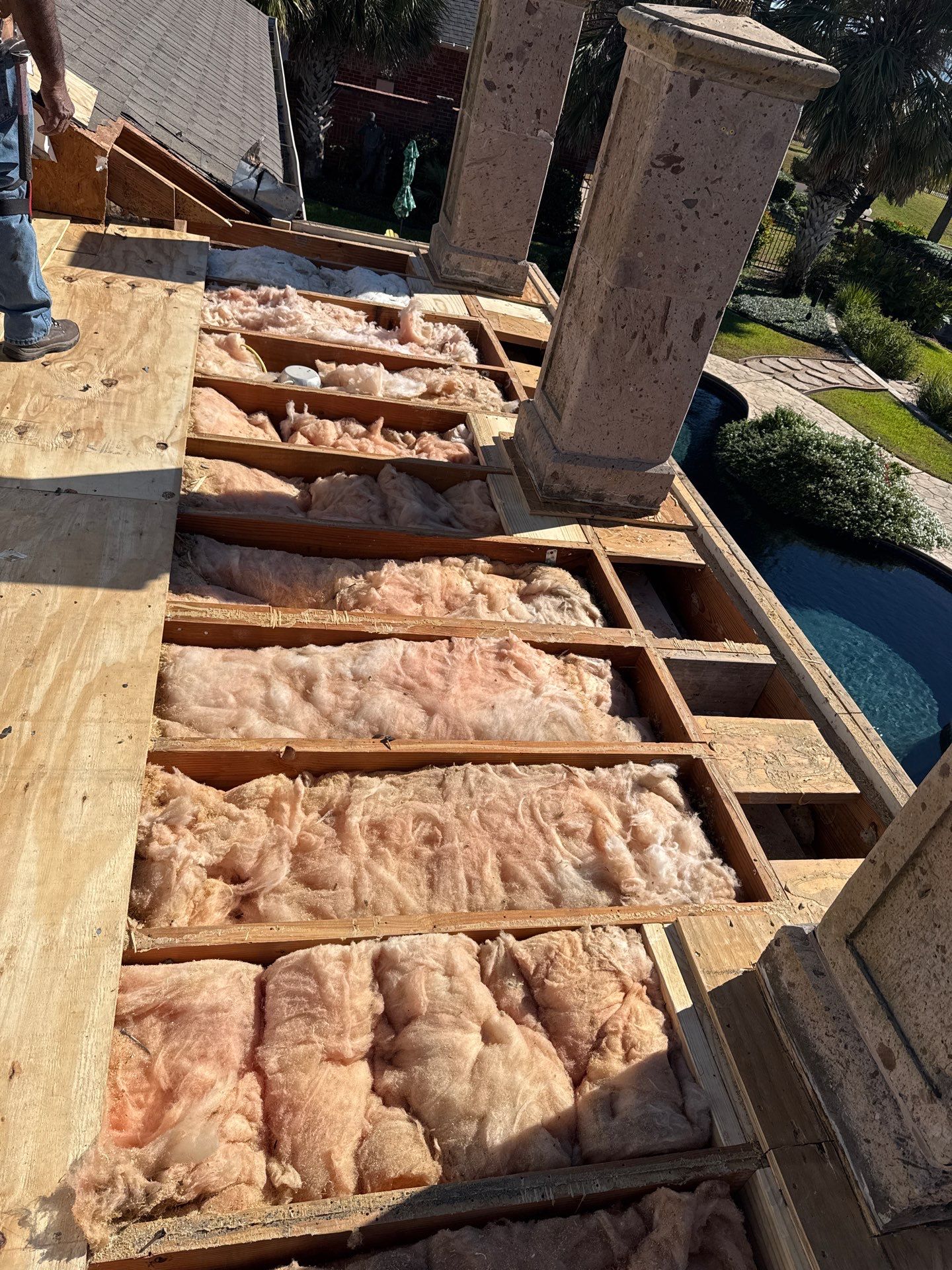 Walk Out Patio Cover by Bayfront Roofing and Construction