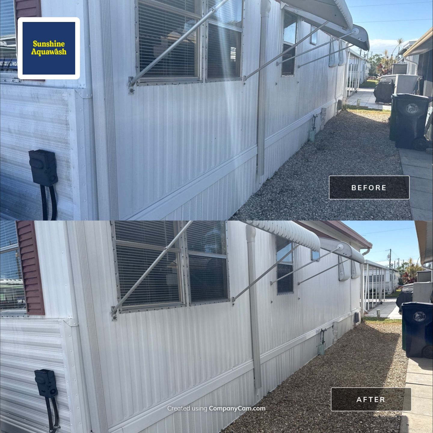 Mobile Home Wash in the Palmetto Mobile Home Club by Sunshine AquaWash