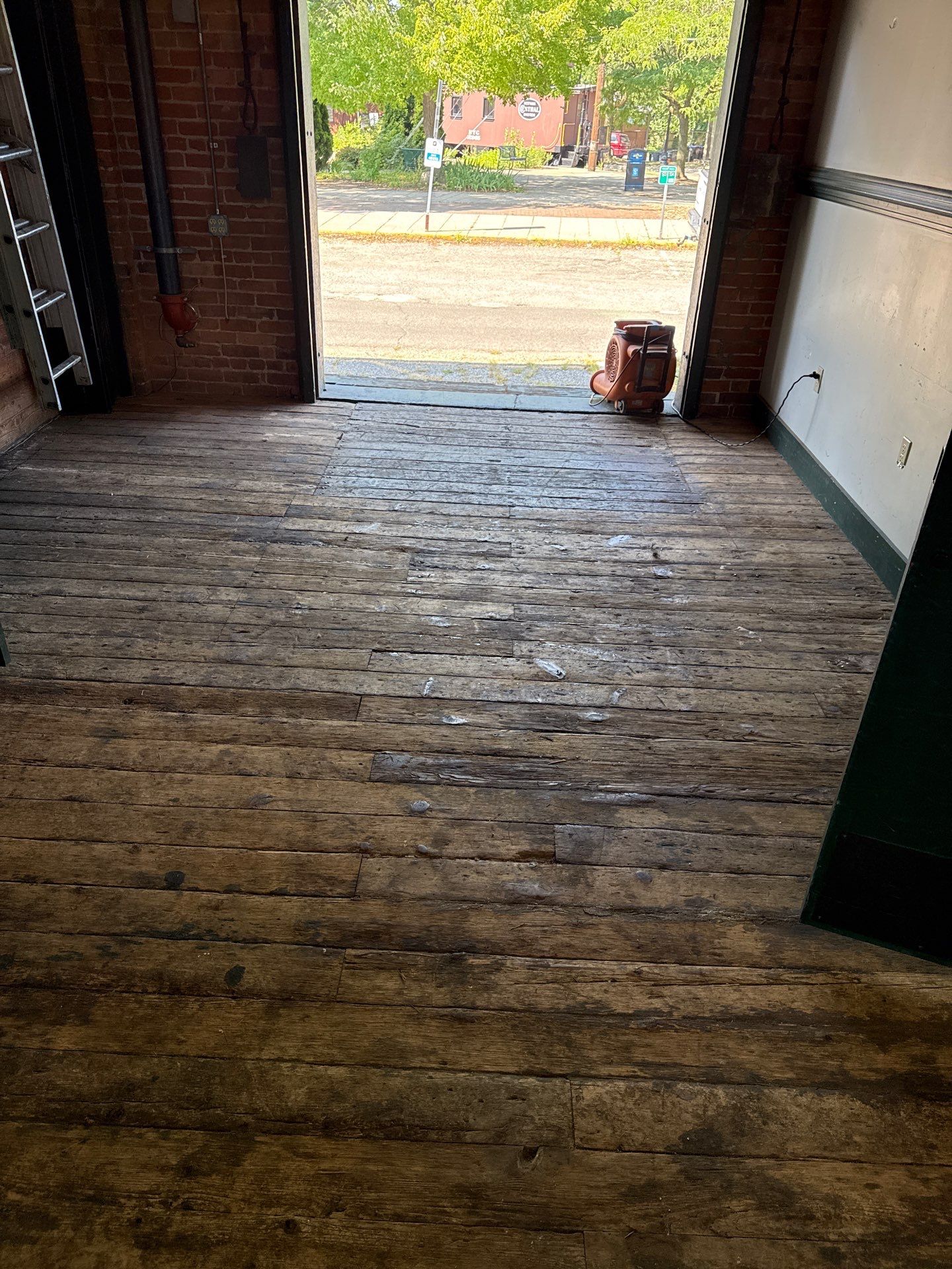 Historic restoration of 1873 floor  by Ann Arbor Hardwoods 