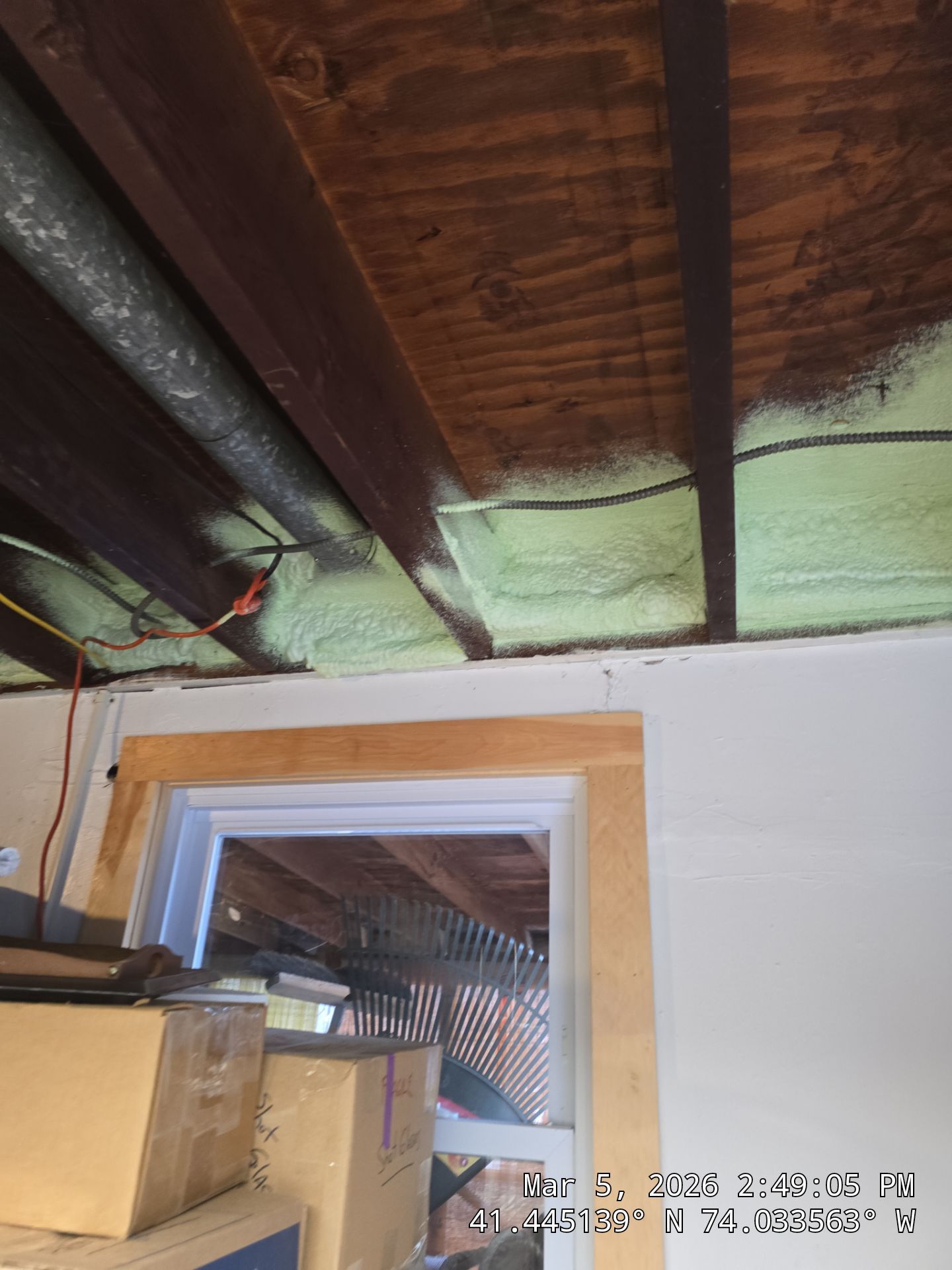 Attic Insulation using open cell spray foam by NYS Foam & Energy