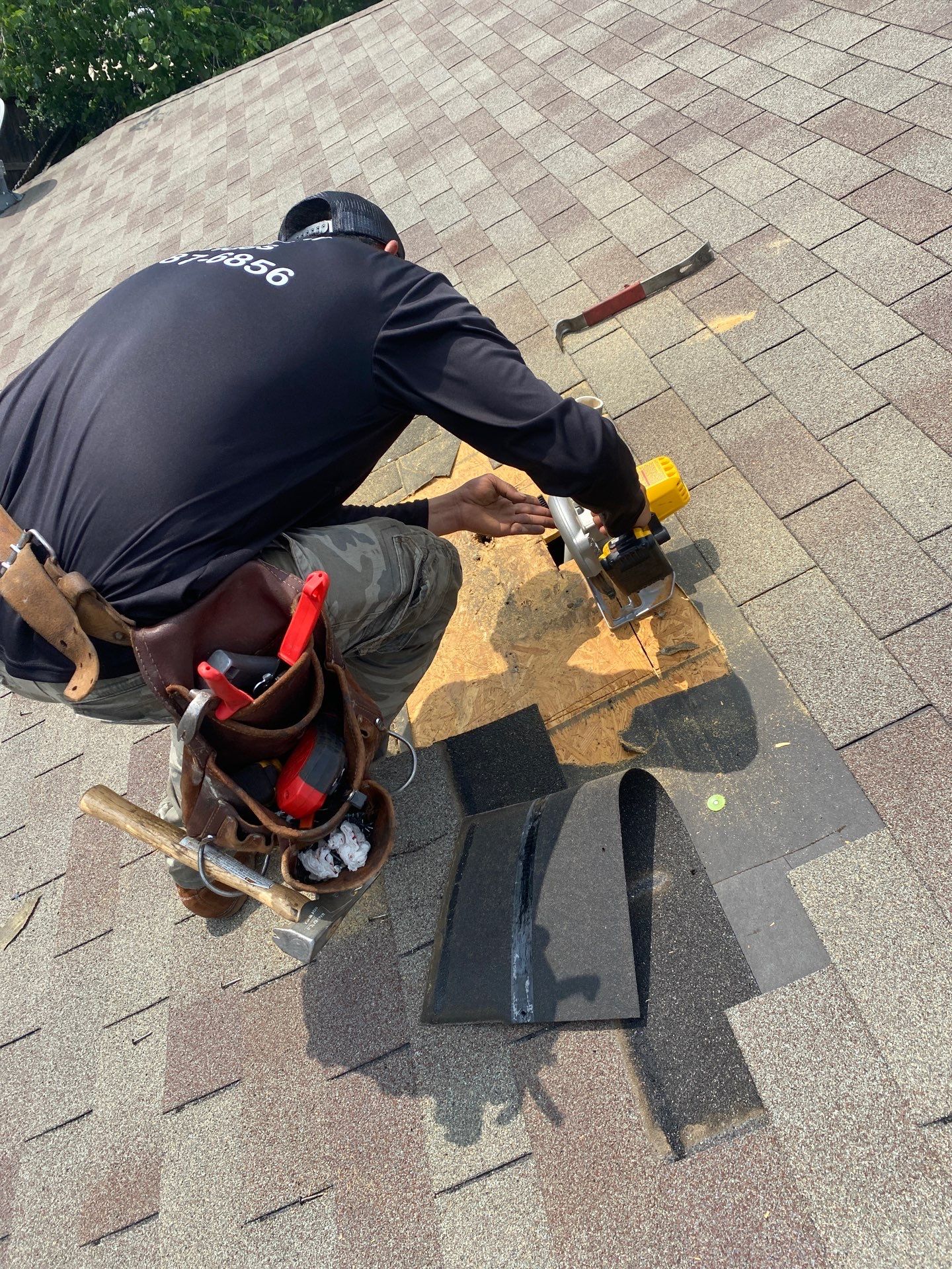 Hail Damage using Owen's Corning Duration (Lifetime) Shingles by Roof Repair Company