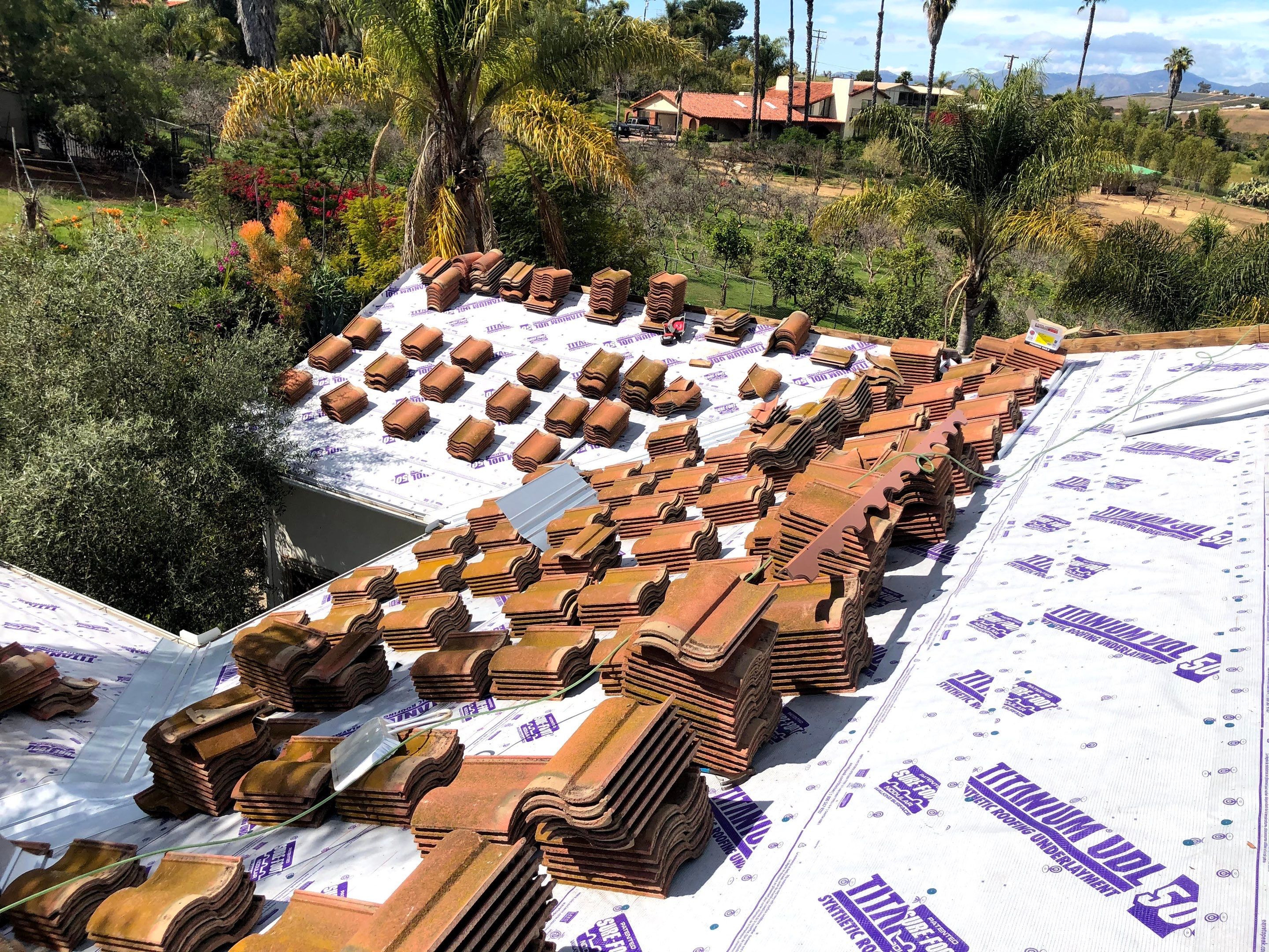Vista, CA | Large Tile Roof Lift and Lay | Titanium UDL 50 by Zenith Roofing Services