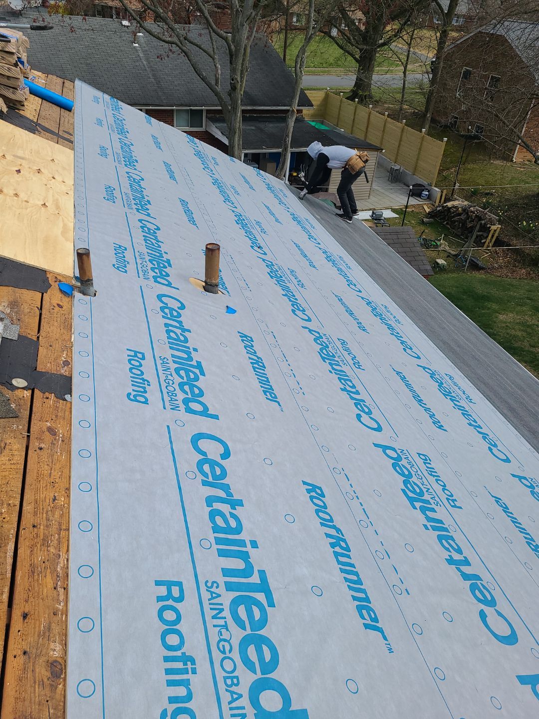 Alexandria CertainTeed Landmark Pro Roof in Max Def Charcoal Black by RM Banning, Inc.