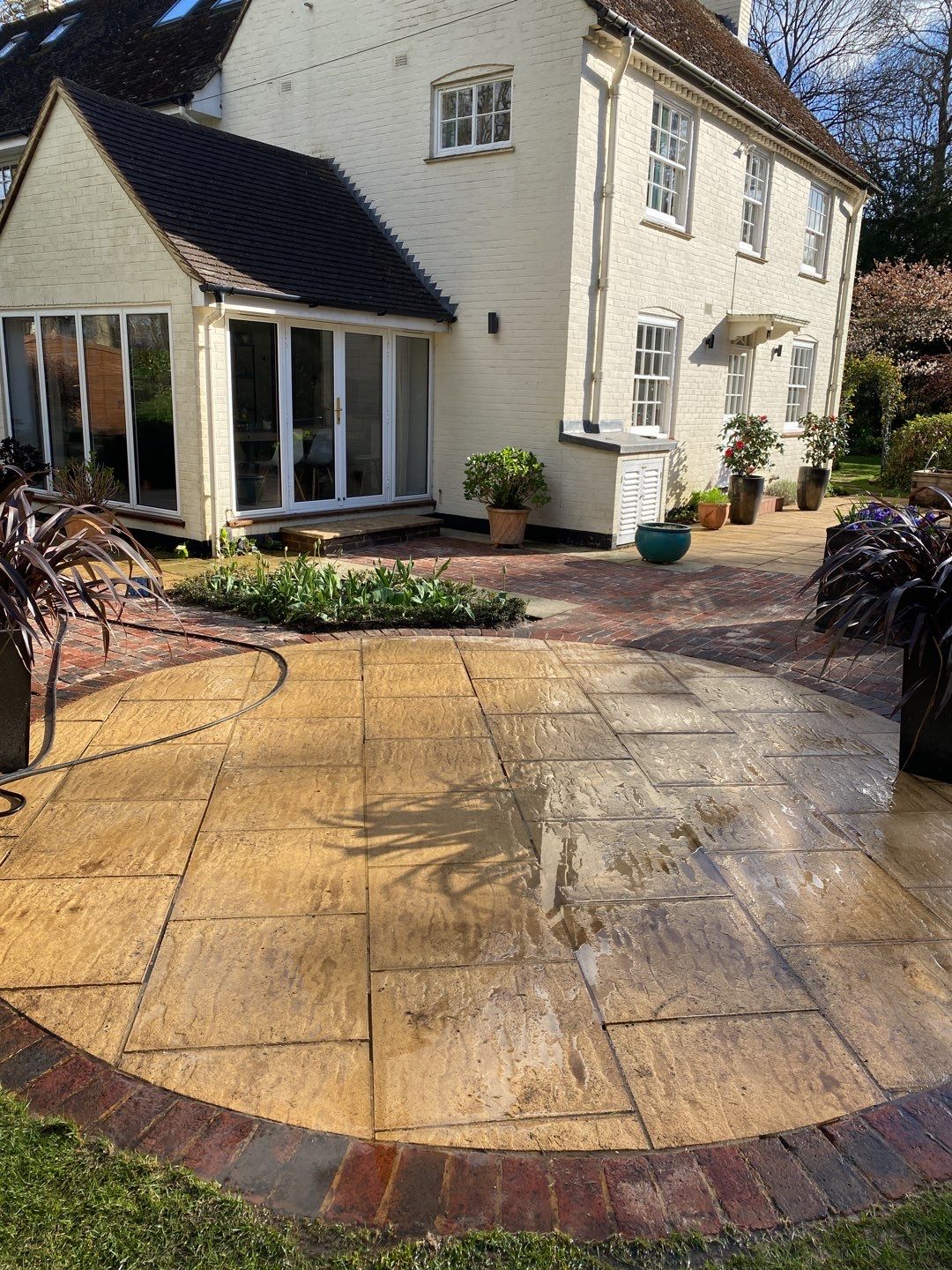 Patio Area Spring Clean using honda 21 ltr/min by Ges Exterior Cleaning ltd